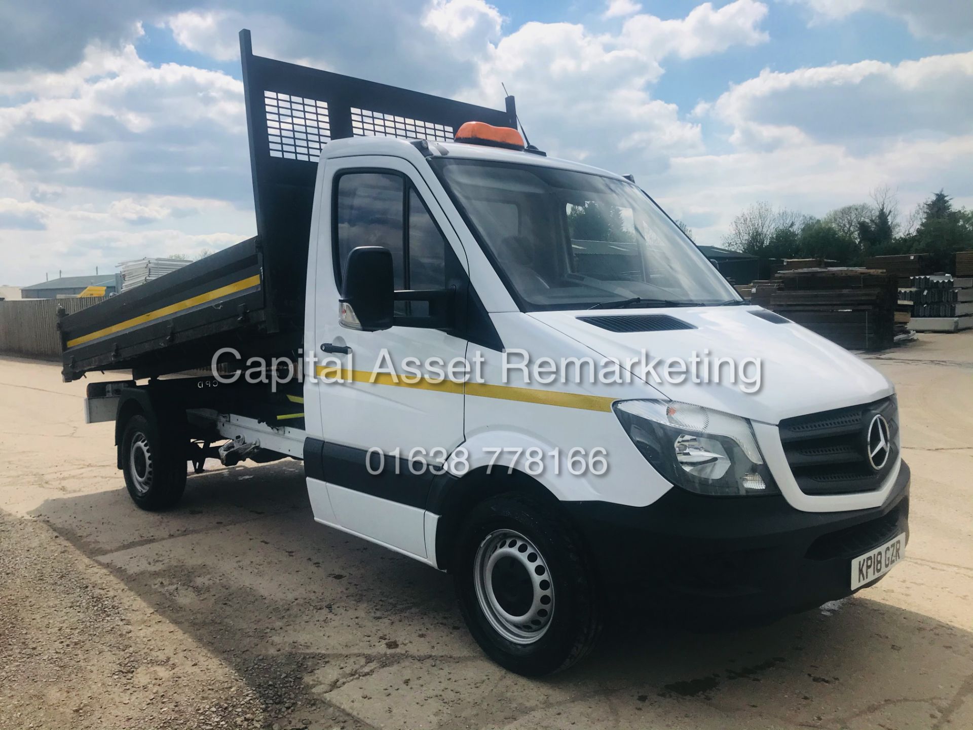 MERCEDES SPRINTER 314CDI "TIPPER" TRUCK (18 REG) ONLY 42K MILES GENUINE - 1 OWNER "EURO 6" - Image 3 of 18