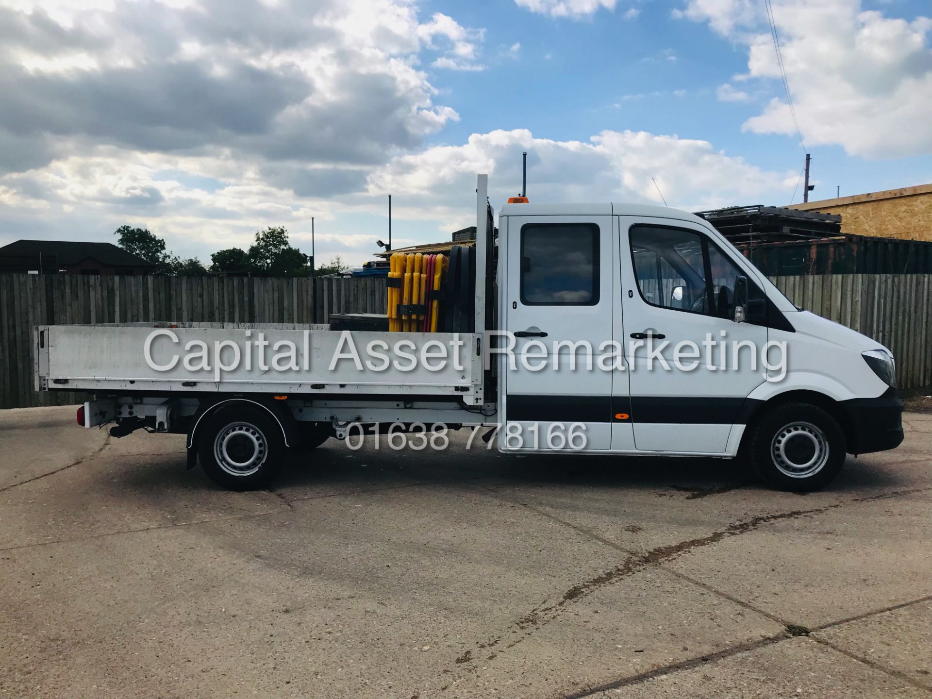 MERCEDES SPRINTER 314CDI D/C DROPSIDE (17 REG) ALLOY BODY - 1 OWNER FSH - CRUISE - ELEC PACK - Image 8 of 19