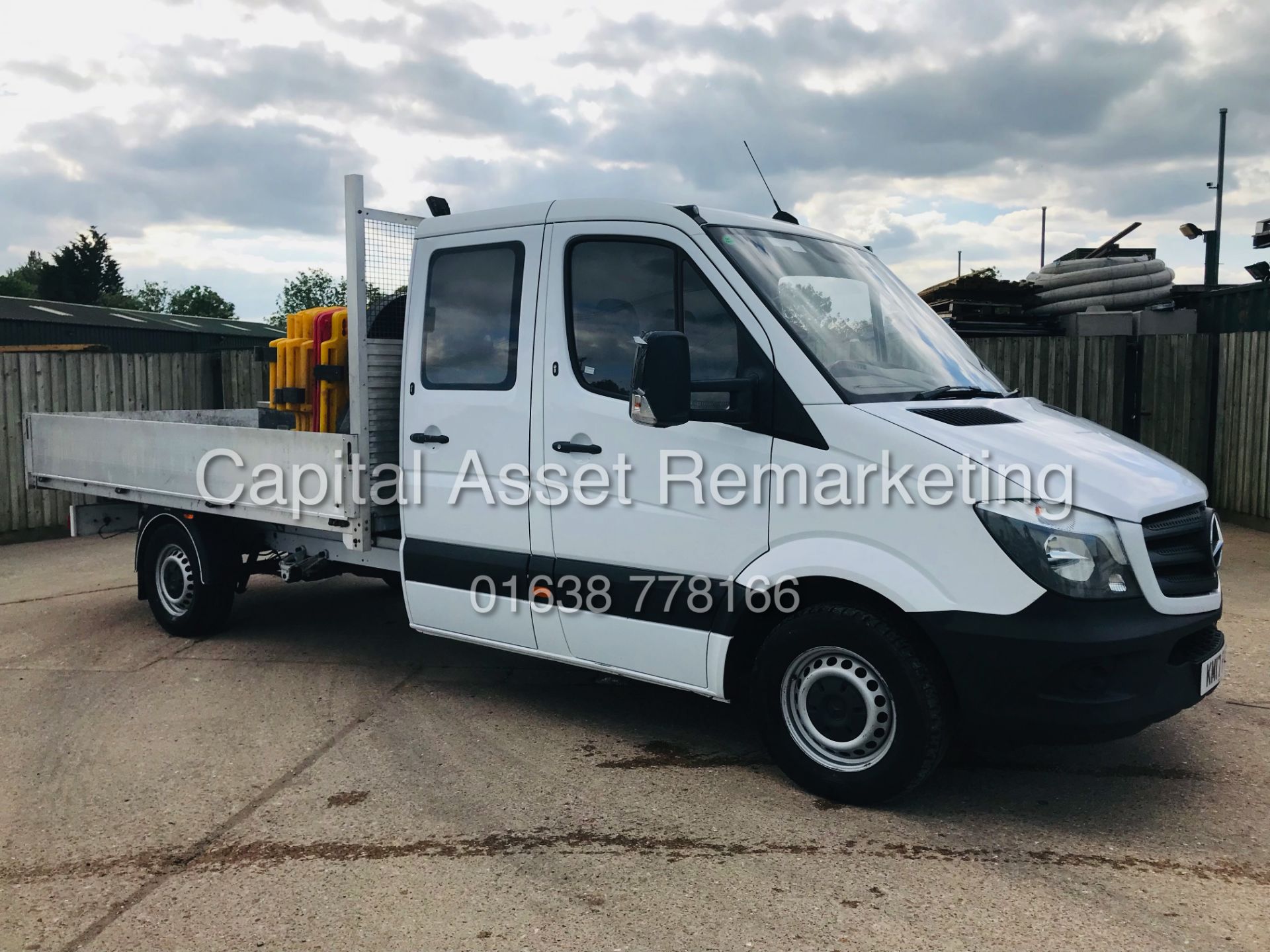 MERCEDES SPRINTER 314CDI D/C DROPSIDE (17 REG) ALLOY BODY - 1 OWNER FSH - CRUISE - ELEC PACK - Image 6 of 19