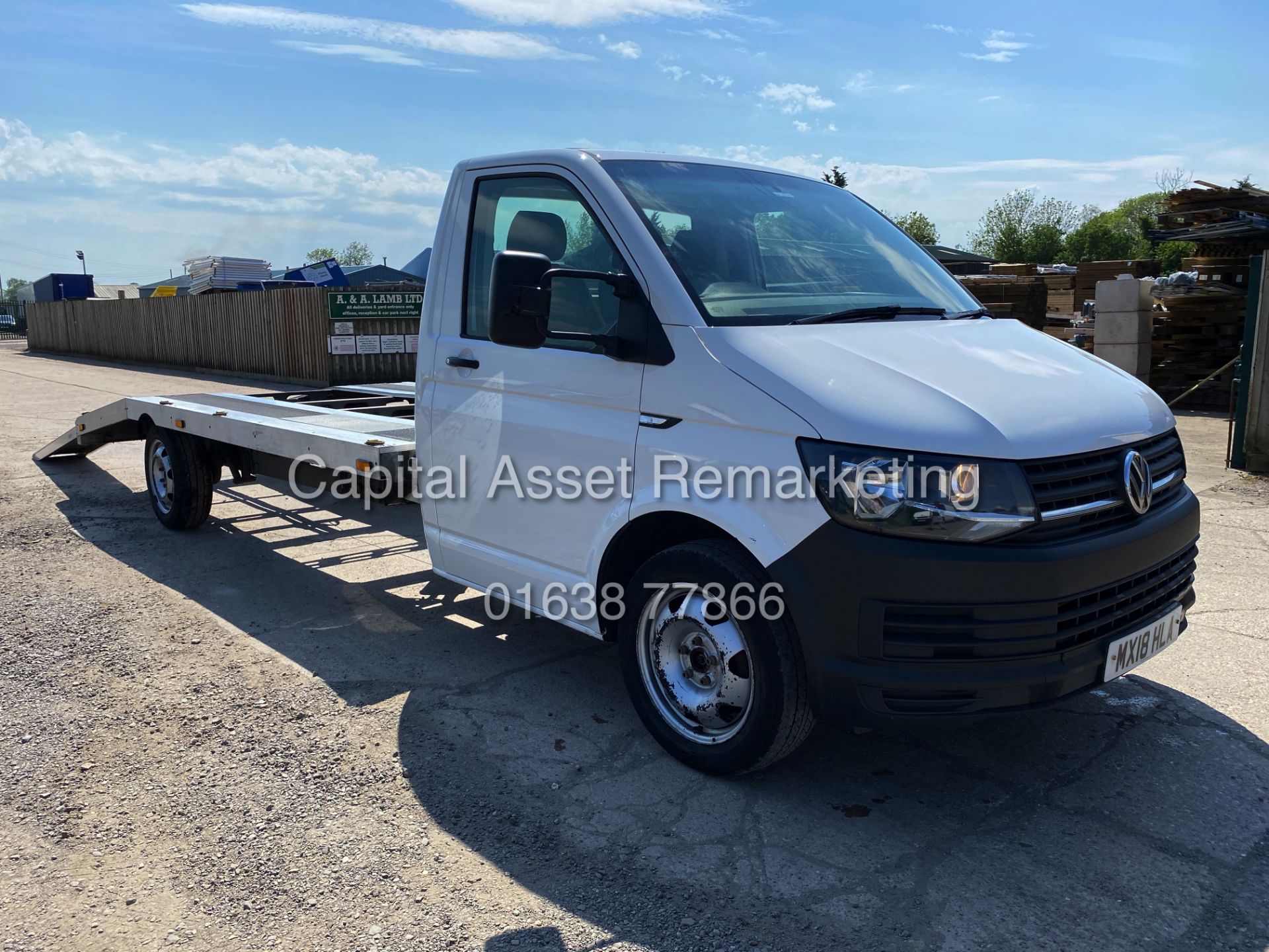 VOLKSWAGEN TRANSPORTER T6 2.0TDI "140" LWB CAR TRANSPORTER / RECOVERY TRUCK- 18 REG - AIR CON - WOW! - Image 4 of 25