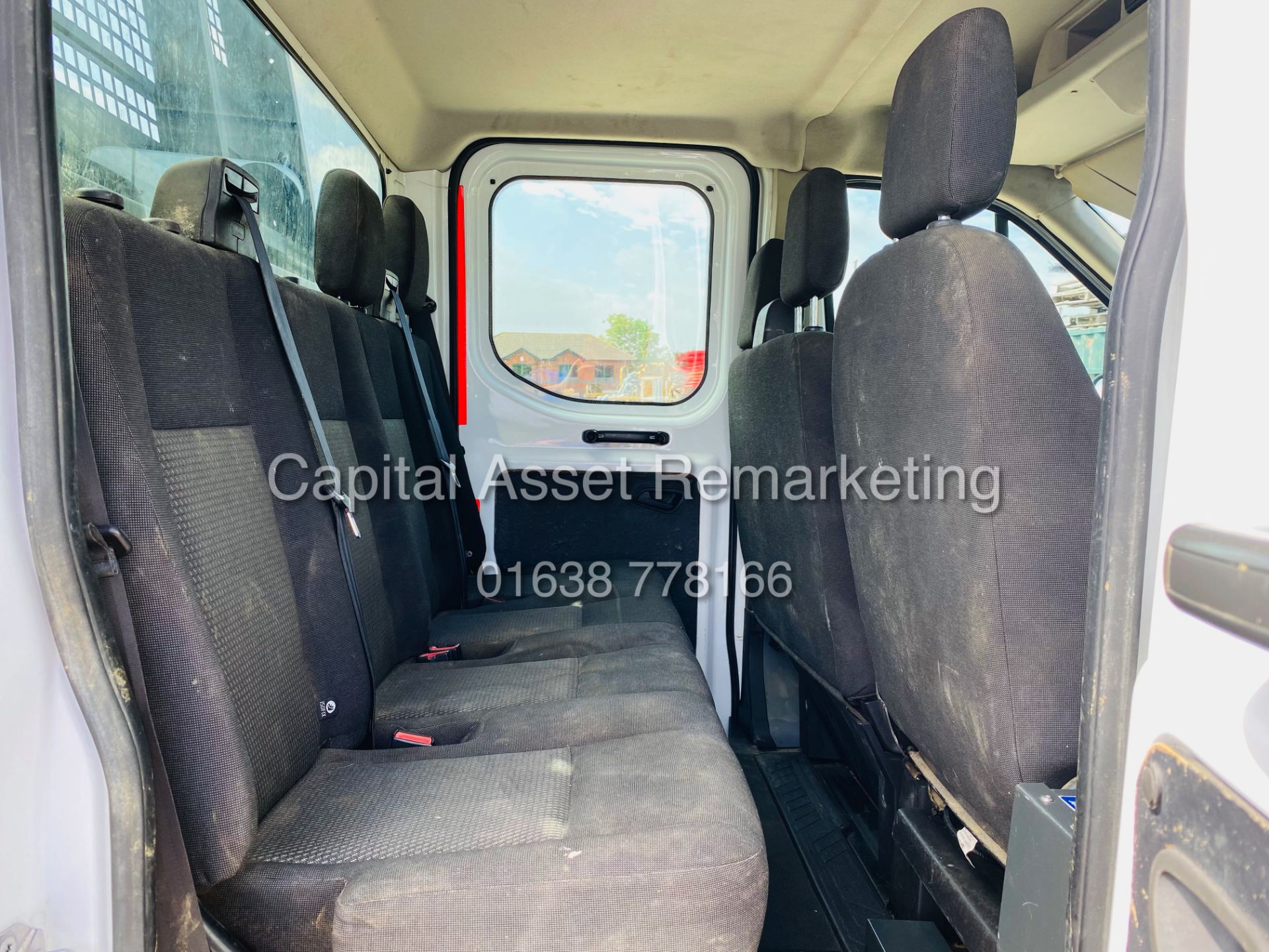 ON SALE FORD TRANSIT 2.2TDCI "125BHP" D/C TIPPER (2017 MODEL) EURO 6 - TWIN REAR WHEELS - 7 SEATER - Image 21 of 21