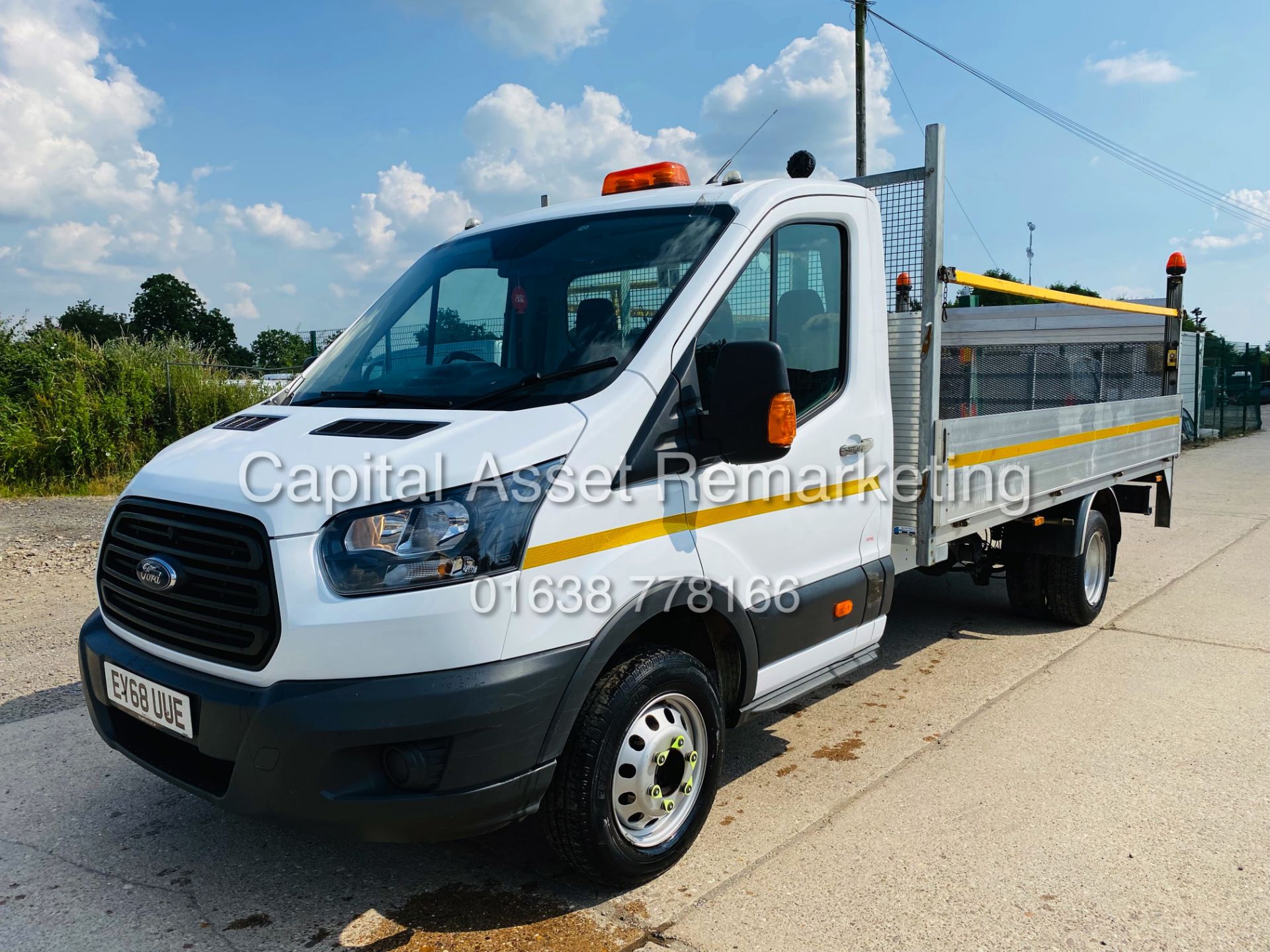 ON SALE FORD TRANSIT 2.0TDCI "130BHP" 14FT ALLOY DROPSIDE (2019 MODEL) TAIL-LIFT AIR CON 1 OWNER FSH - Image 3 of 20