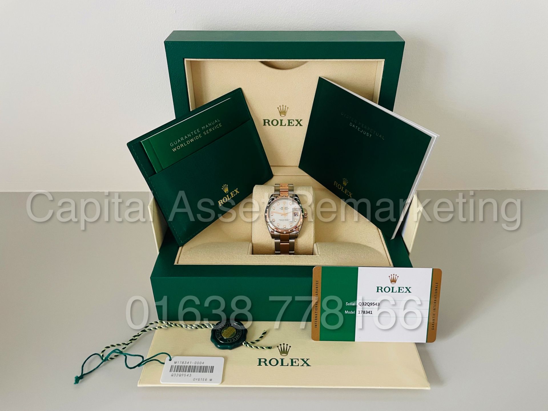 (On Sale) ROLEX OYSTER PERPETUAL *31mm DATEJUST* STEEL/18ct EVEROSE GOLD *MOTHER OF PEARL DIAL* - Image 2 of 11