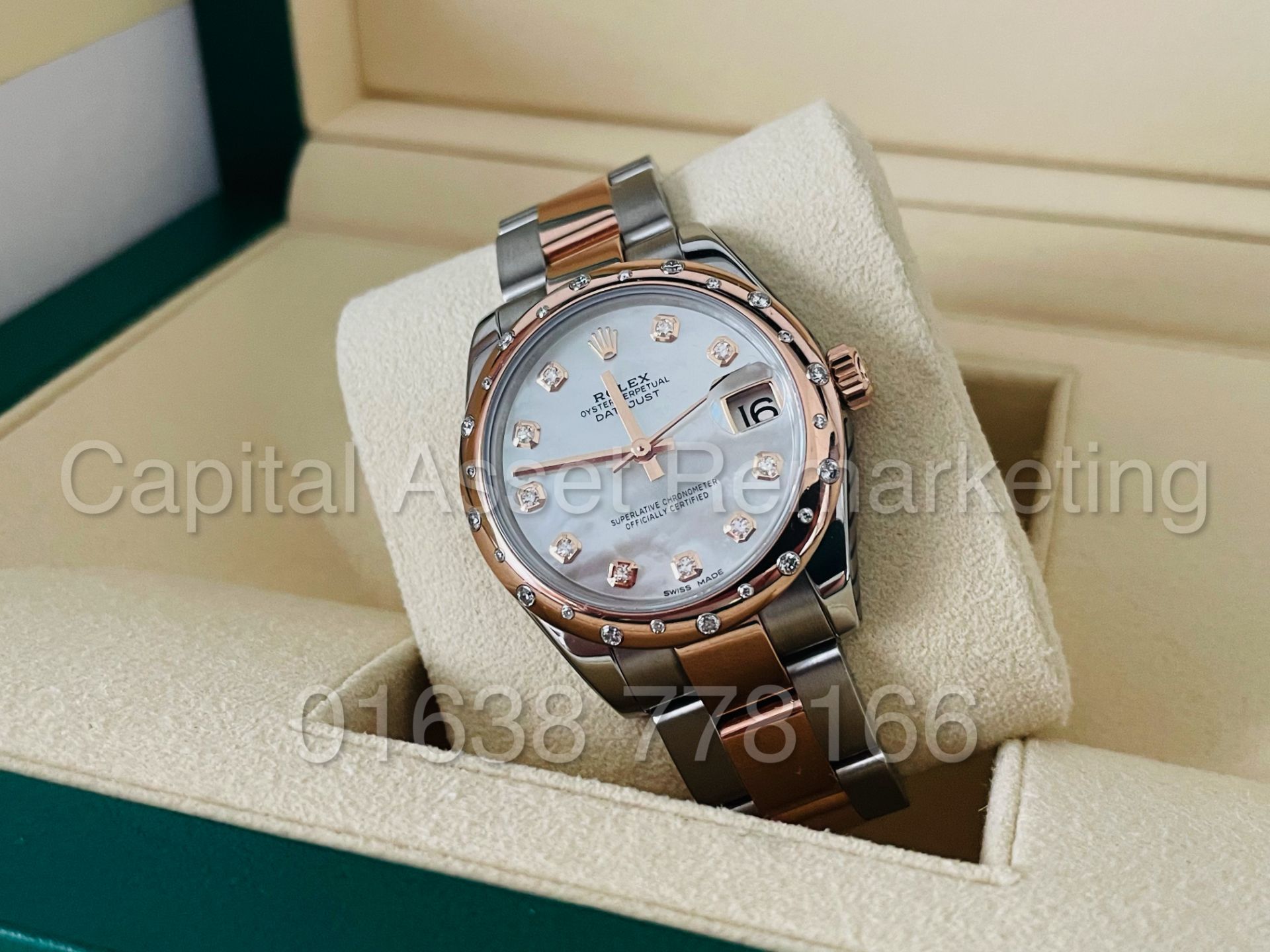 (On Sale) ROLEX OYSTER PERPETUAL *31mm DATEJUST* STEEL/18ct EVEROSE GOLD *MOTHER OF PEARL DIAL* - Image 6 of 11