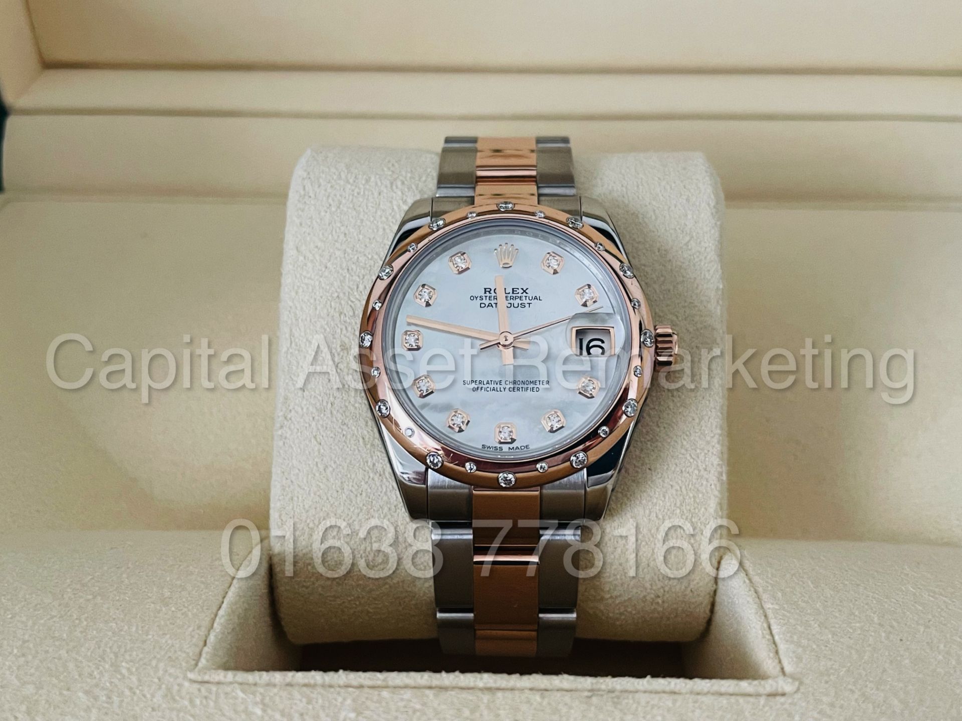 (On Sale) ROLEX OYSTER PERPETUAL *31mm DATEJUST* STEEL/18ct EVEROSE GOLD *MOTHER OF PEARL DIAL* - Image 5 of 11