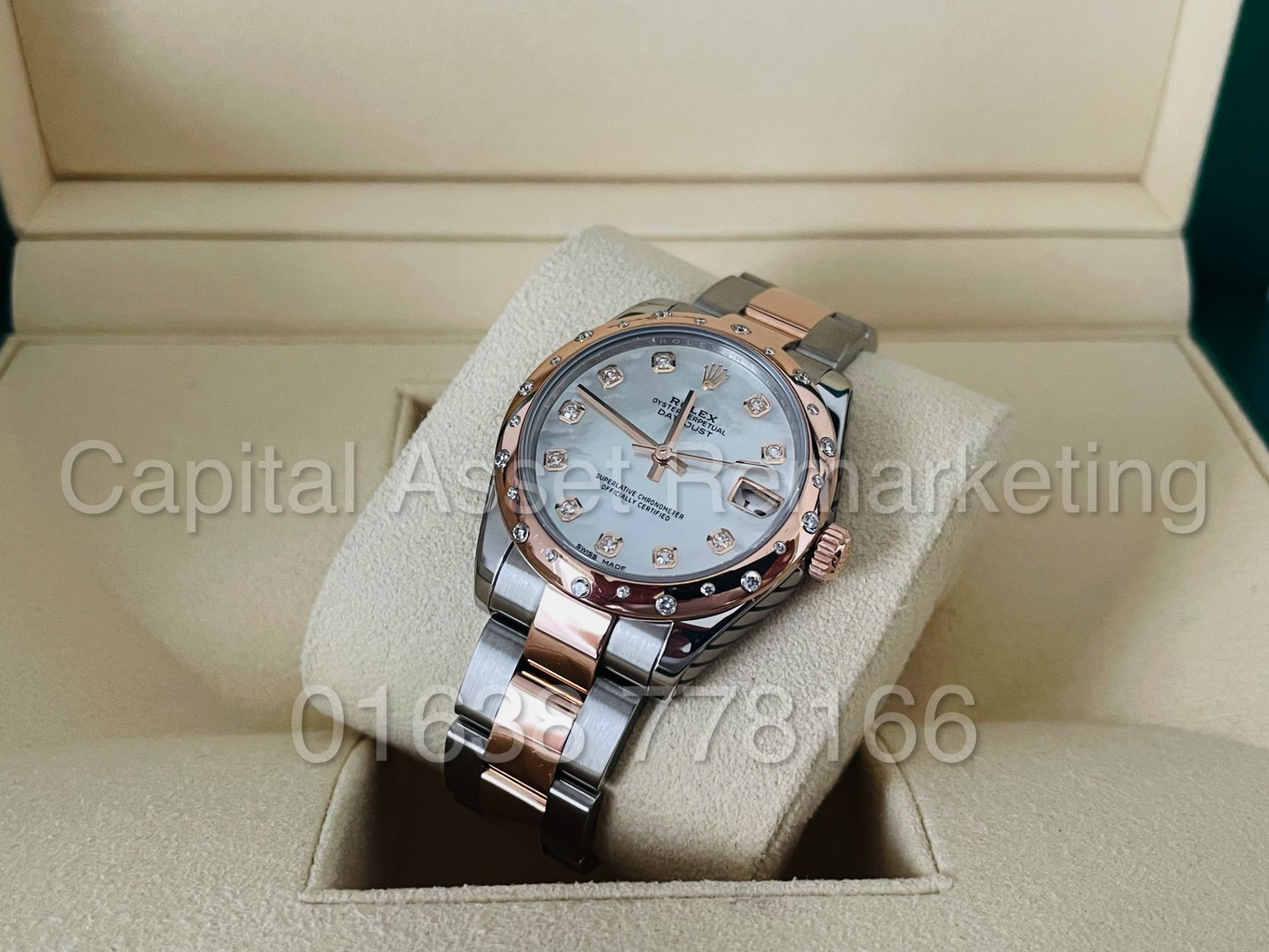 (On Sale) ROLEX OYSTER PERPETUAL *31mm DATEJUST* STEEL/18ct EVEROSE GOLD *MOTHER OF PEARL DIAL* - Image 7 of 11