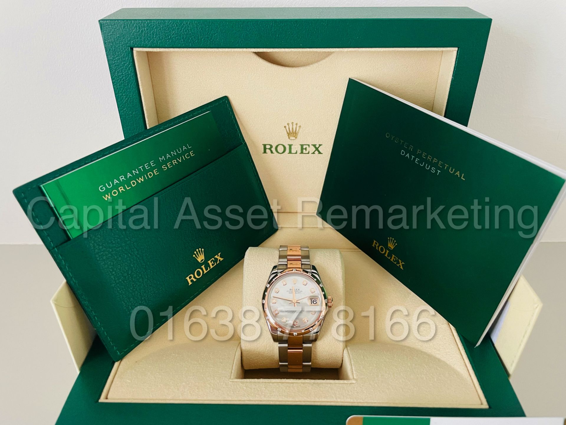 (On Sale) ROLEX OYSTER PERPETUAL *31mm DATEJUST* STEEL/18ct EVEROSE GOLD *MOTHER OF PEARL DIAL* - Image 3 of 11