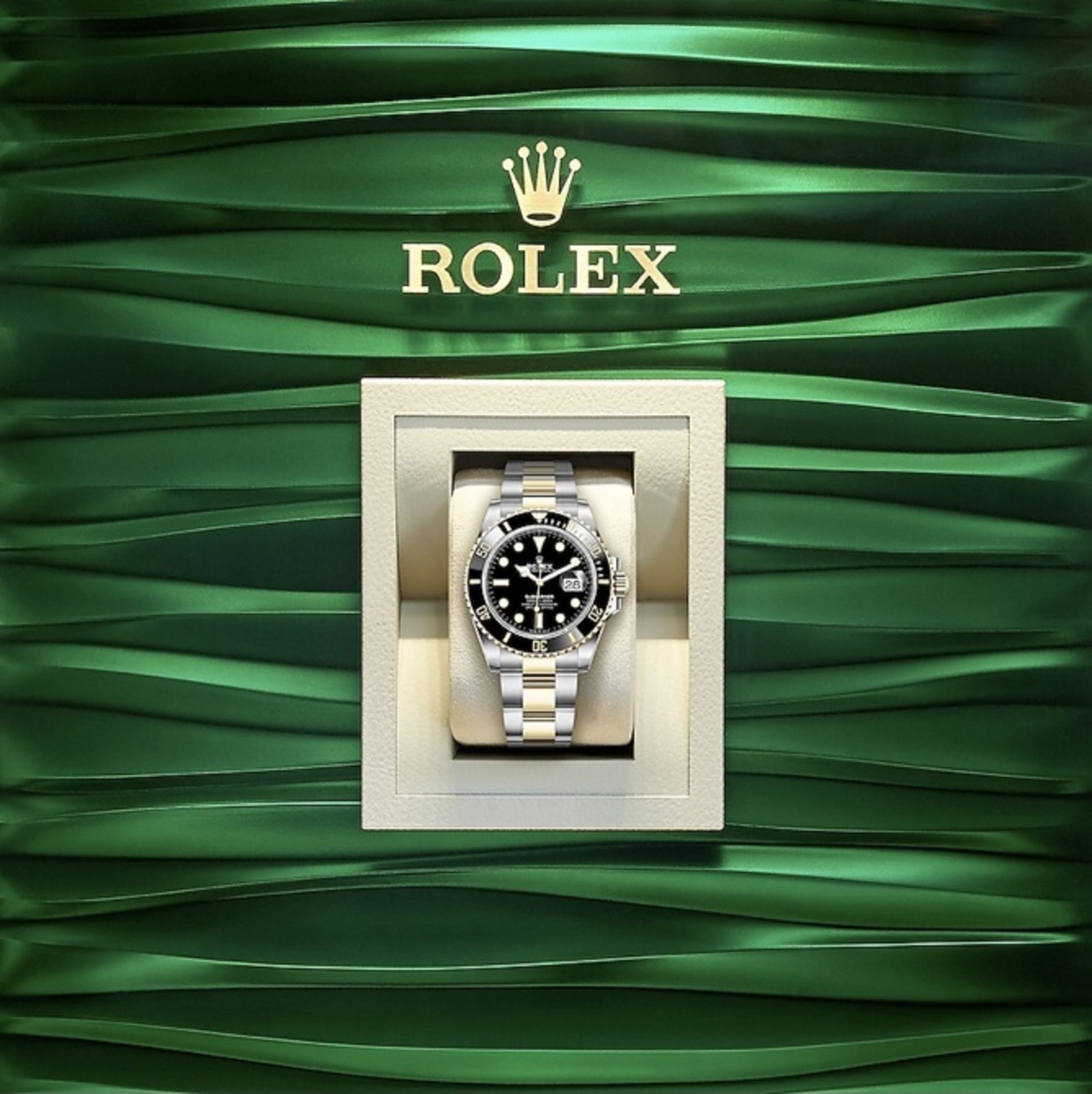 ROLEX SUBMARINER DATE 41mm OYSTERSTEEL & 18ct GOLD (JULY 2021/NEW/UNWORN) BLACK DIAL/BEZEL (NO VAT) - Image 3 of 3