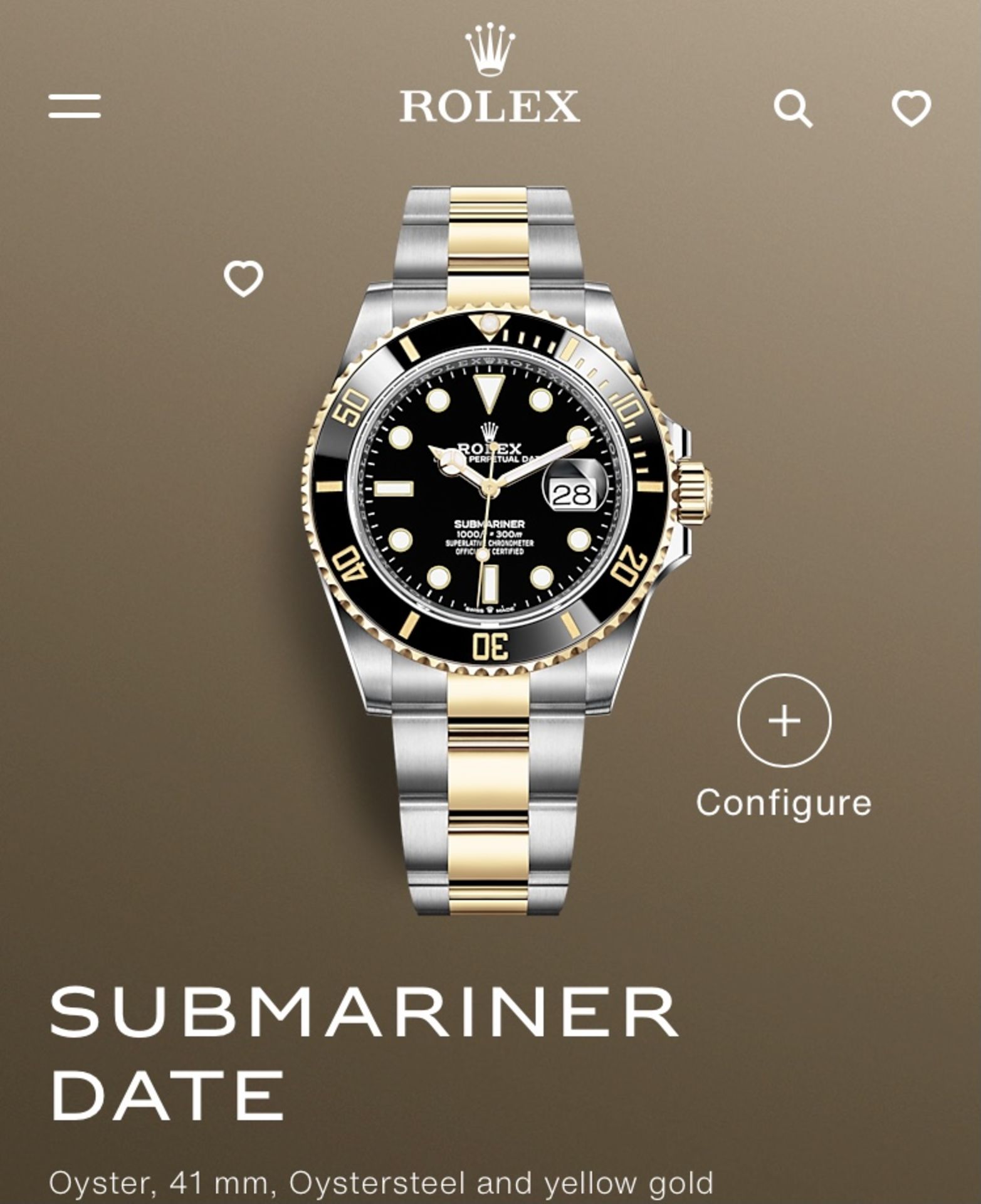 ROLEX SUBMARINER DATE 41mm OYSTERSTEEL & 18ct GOLD (JULY 2021/NEW/UNWORN) BLACK DIAL/BEZEL (NO VAT) - Image 2 of 3