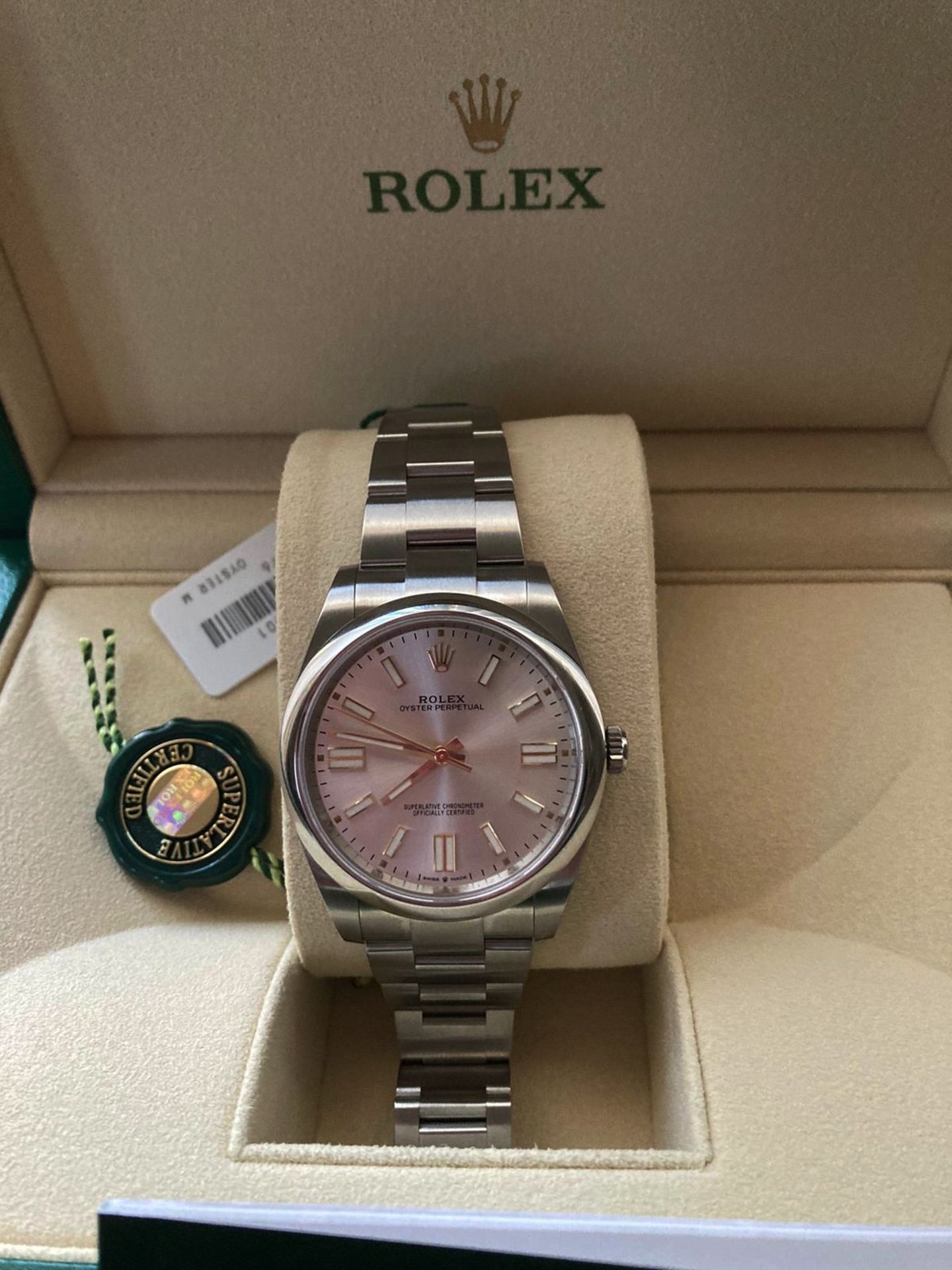 ON SALE ROLEX OYSTER PERPETUAL *41mm OYSTER STEEL* (2021 - UNWORN) *SILVER DIAL* GENUINE ROLEX - Image 4 of 6