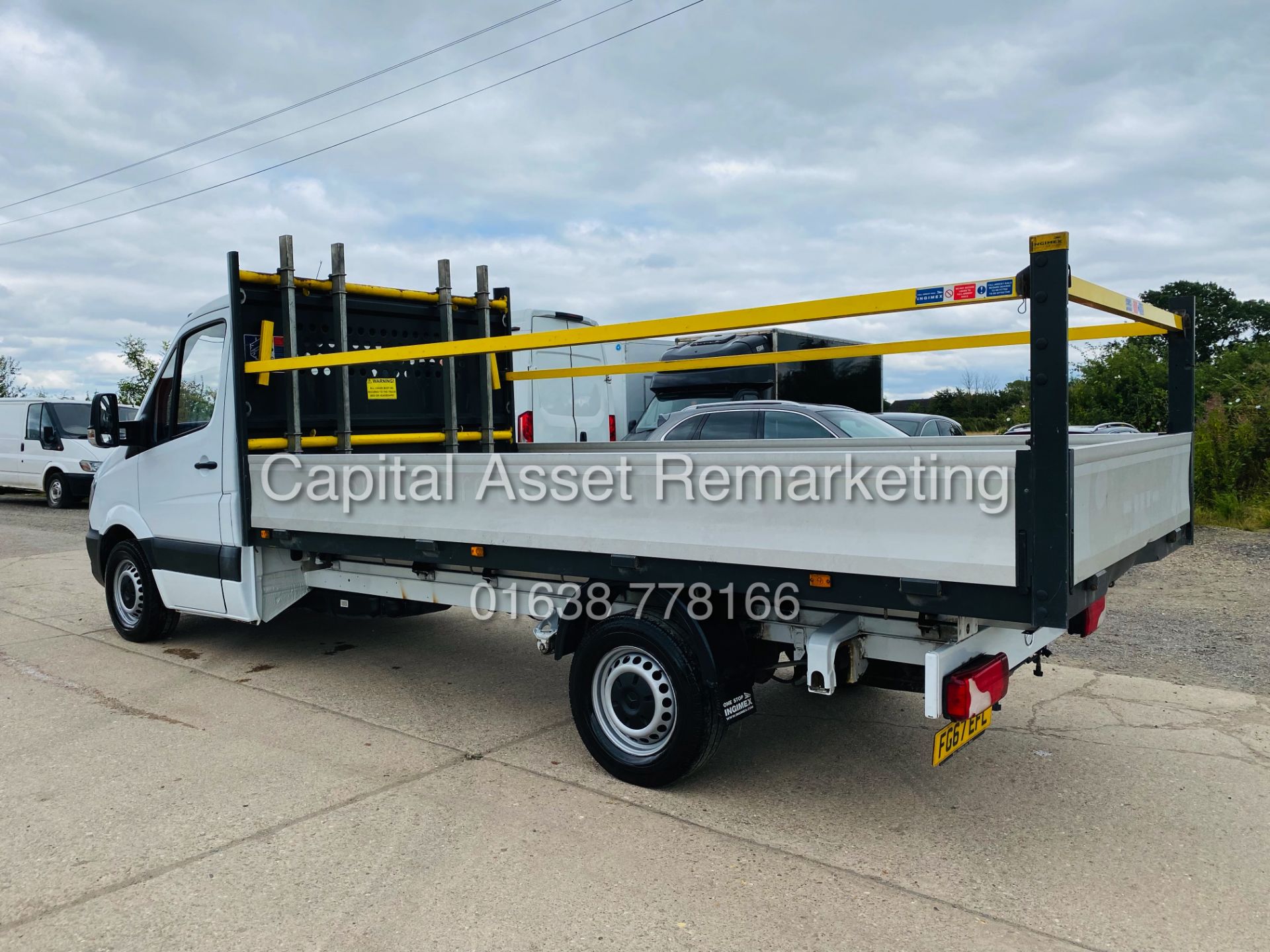 ON SALE MERCEDES SPRINTER 314CDI LWB DROPSIDE(2018 MODEL) 1 OWNER-14 FOOT ALLOY BODY-IDEAL SCAFFOLD - Image 10 of 17