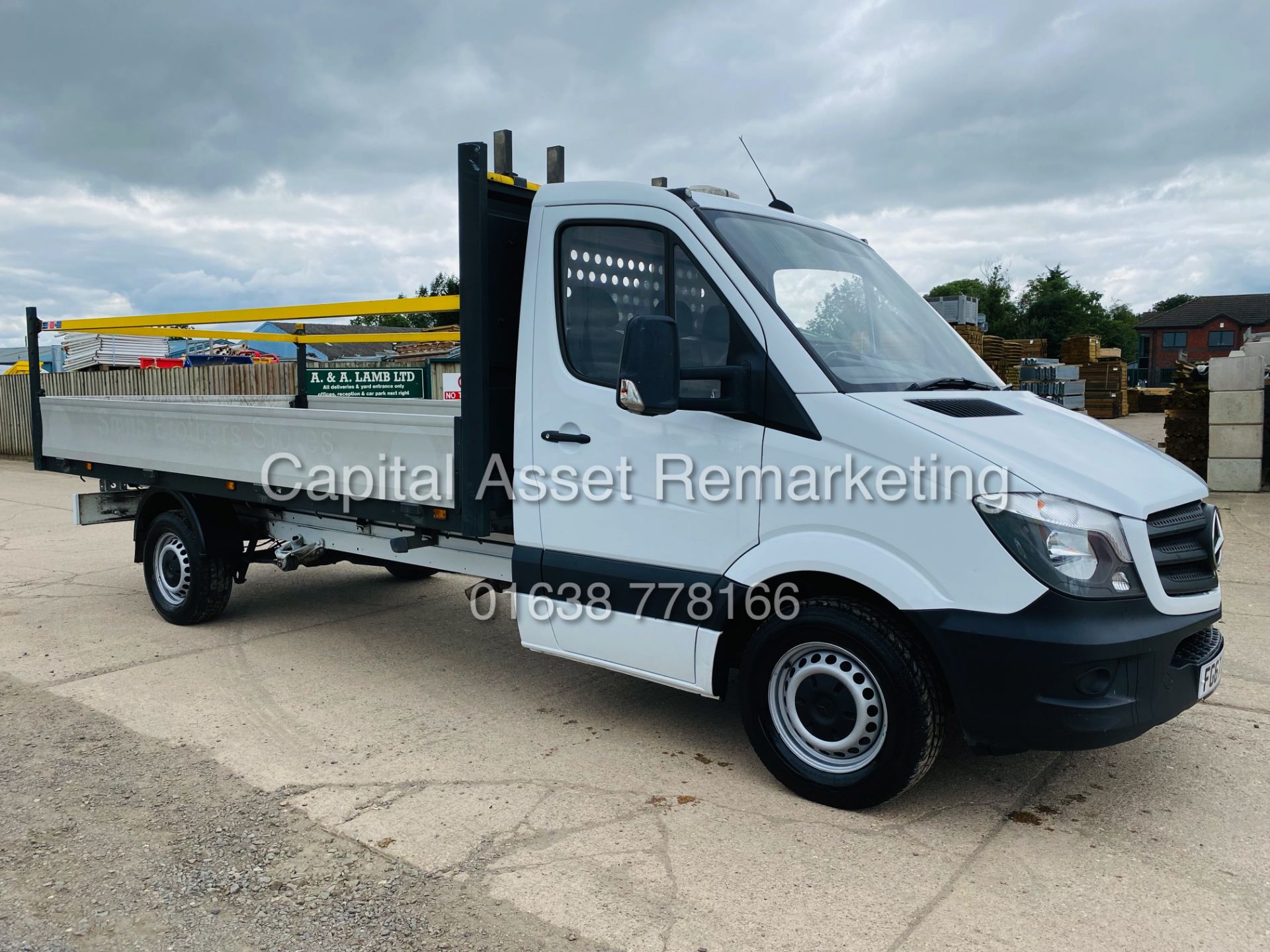 ON SALE MERCEDES SPRINTER 314CDI LWB DROPSIDE(2018 MODEL) 1 OWNER-14 FOOT ALLOY BODY-IDEAL SCAFFOLD - Image 6 of 17