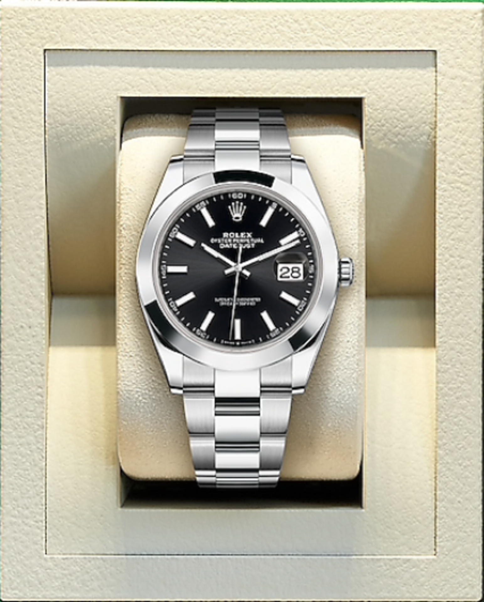 (On Sale) ROLEX OYSTER PERPETUAL *41mm DATEJUST* (2021 - UNWORN) OYSTER STEEL *BLACK DIAL* (NO VAT) - Image 2 of 2