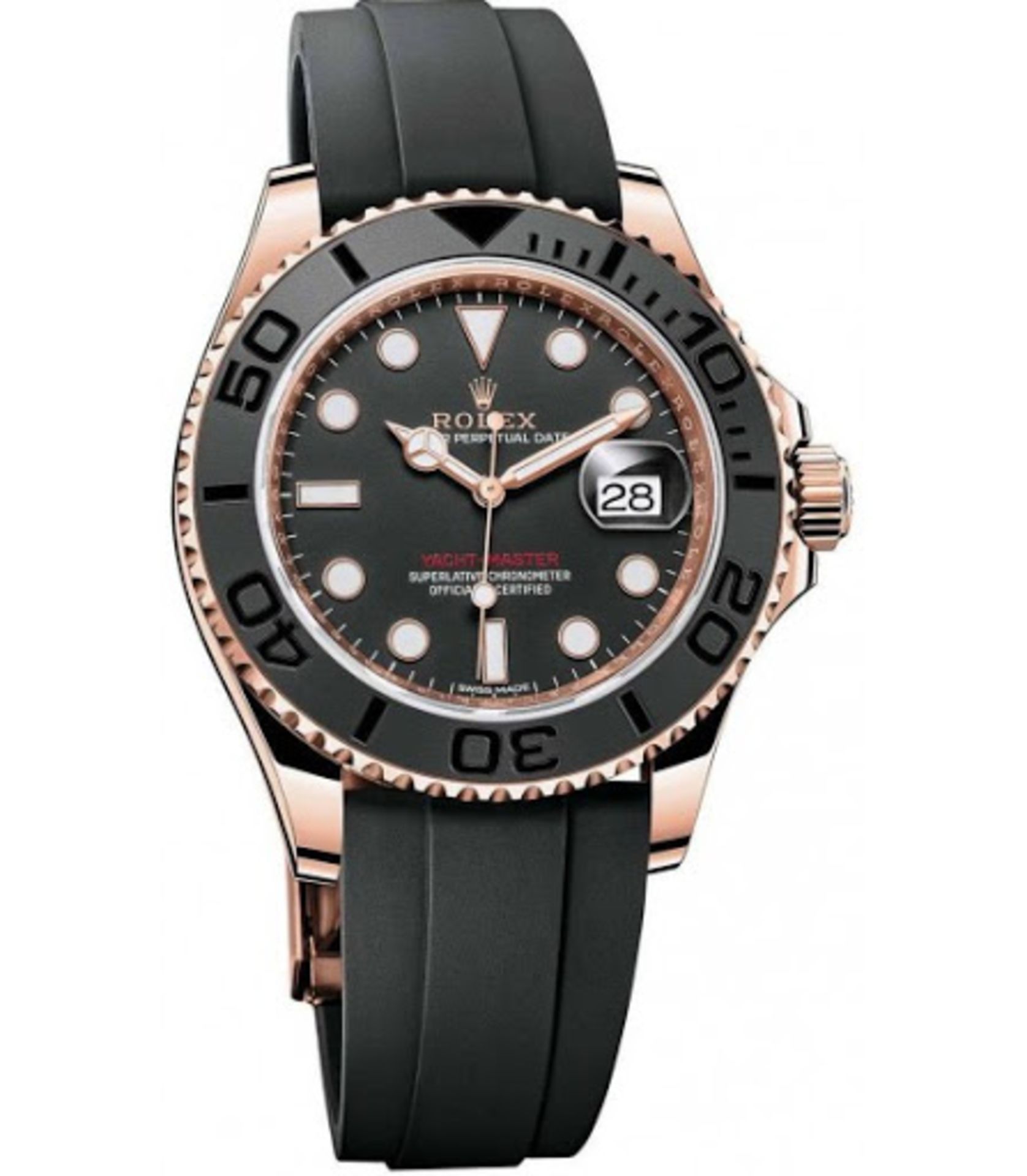 ROLEX YACHT-MASTER 40MM (2021 - NEW / UN-WORN) *18CT EVEROSE GOLD - OYSTER FLEX* (BEAT THE WAIT)