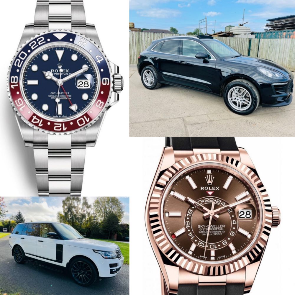 2021 Rolex GMT Master II *18ct White Gold* - 2017 Range Rover Vogue - 2017 Porsche Macan S *V6 Diesel* + Many More: Cars, Commercials & 4x4's