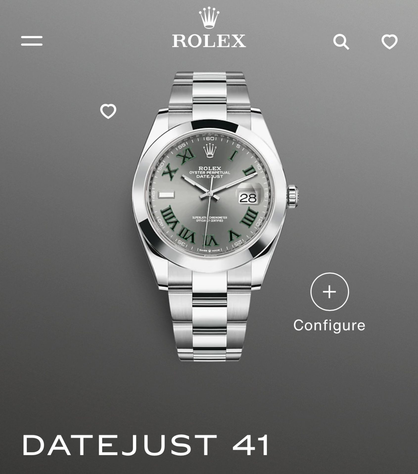 ROLEX DATEJUST 41mm OYSTERSTEEL "WIMBLEDON" DIAL (2021) COMPLETE SET -WARRANTY CARD PRESENT (NO VAT) - Image 3 of 4