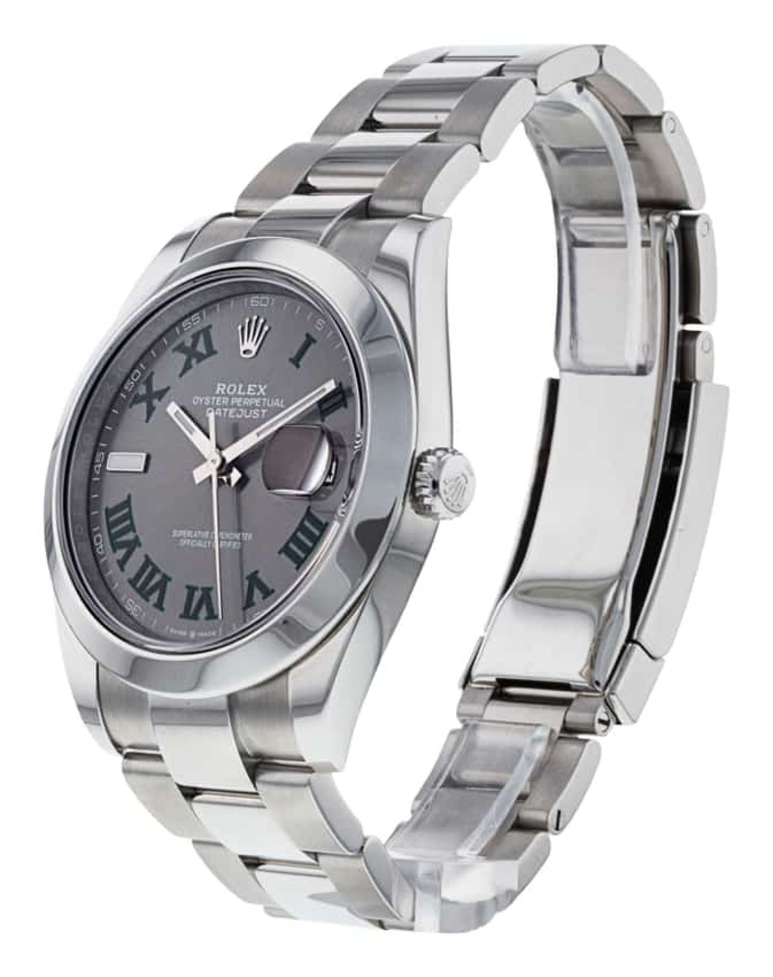 ROLEX DATEJUST 41mm OYSTERSTEEL "WIMBLEDON" DIAL (2021) COMPLETE SET -WARRANTY CARD PRESENT (NO VAT) - Image 2 of 4