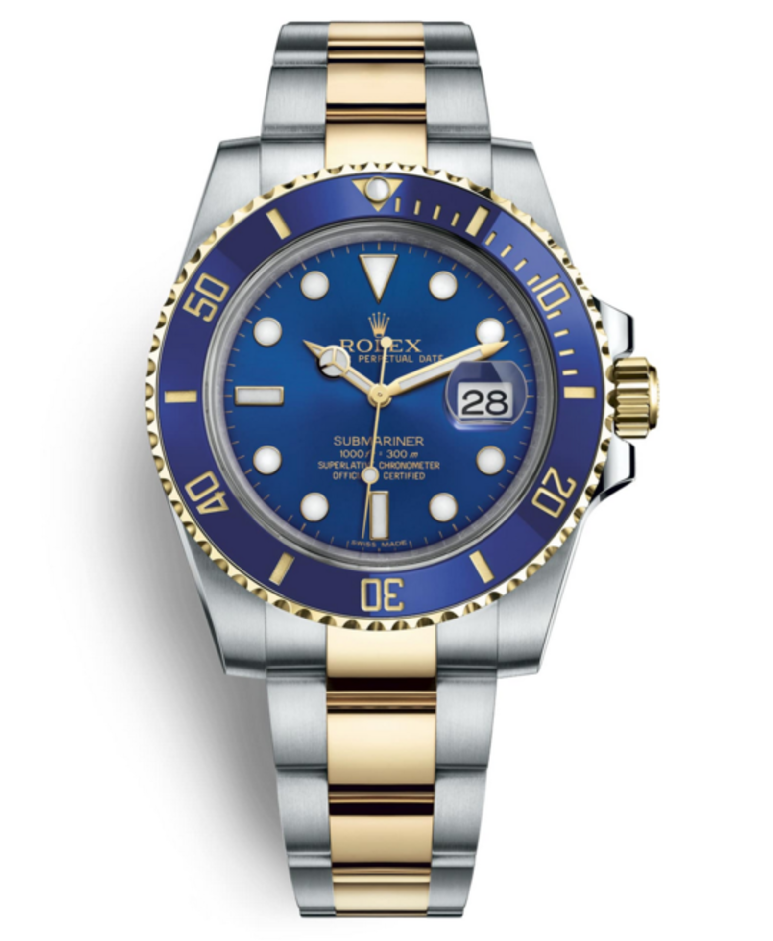 ROLEX SUBMARINER 41mm "OYSTERSTEEL & YELLOW GOLD" (2021) BLUE DIAL & BEZEL - COMPLETE SET (NO VAT)