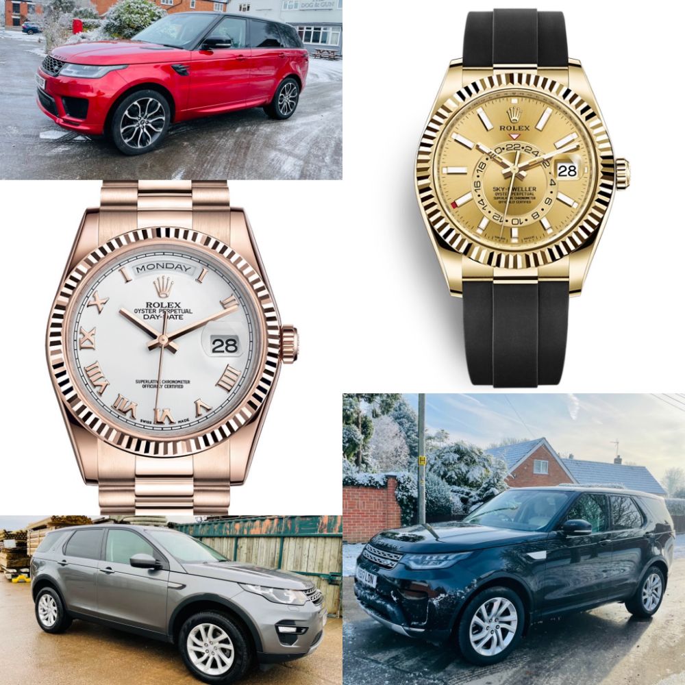 2021 Rolex SkyDweller *18ct Gold OysterFlex* - 2021 Rolex Day-Date *Rose Gold* - 2019 Land Rover Discovery *HSE* + Many More: Cars & Commercials