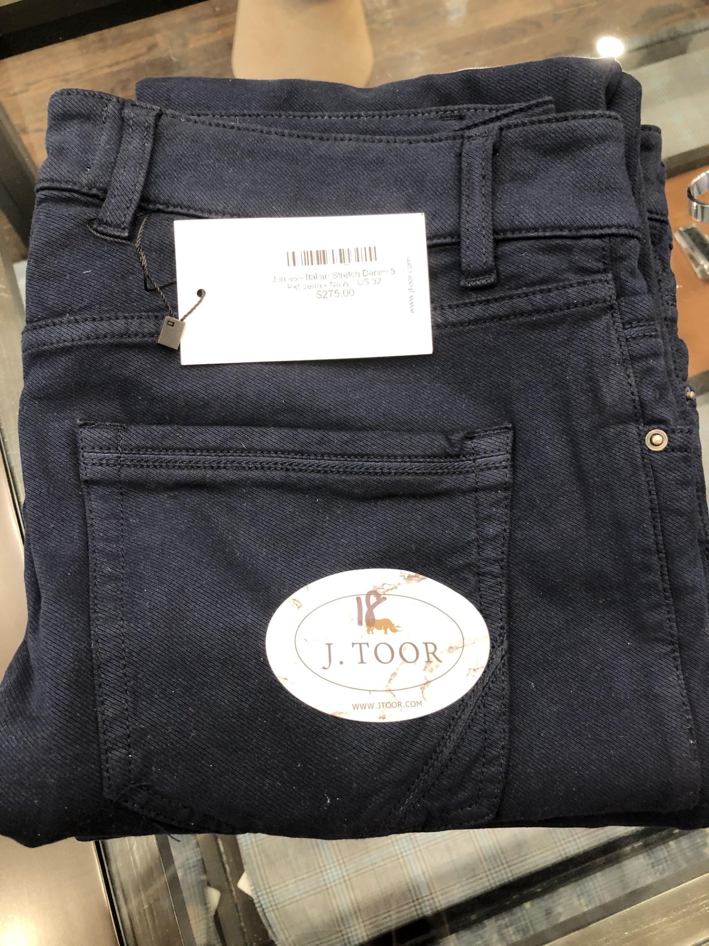 LOT: (4) James PKT Denim Navy Jeans, (1) 32, (1) 34, (1) 38, (1) 40, (4) Thomas Italian Stretch - Image 3 of 3