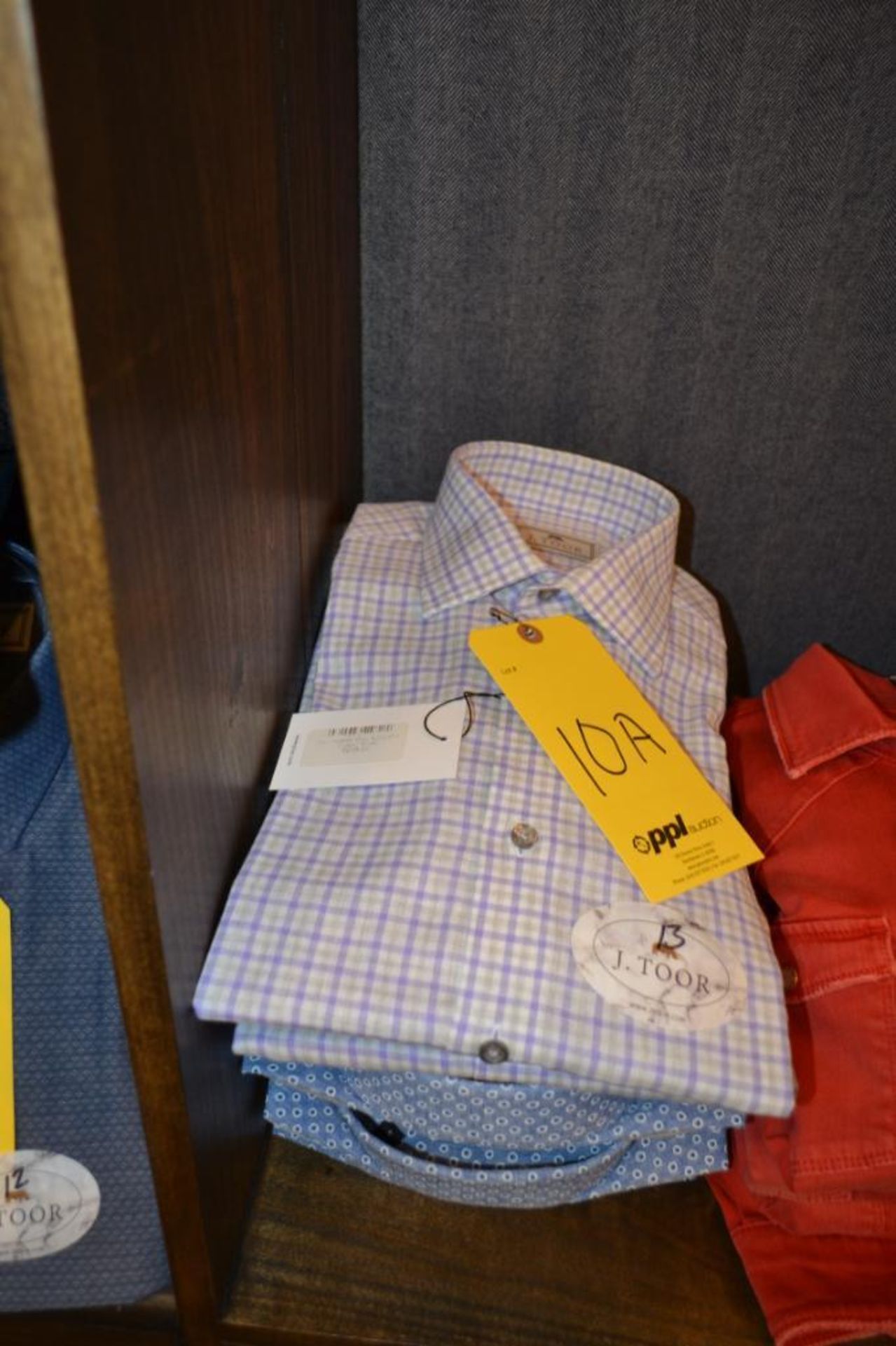 LOT: (4) GW Slate Diamond Dot Shirts, (1) S, (1) M, (1) L, (1) XL, (4) Iris Heather Gray Shirts - Image 2 of 2