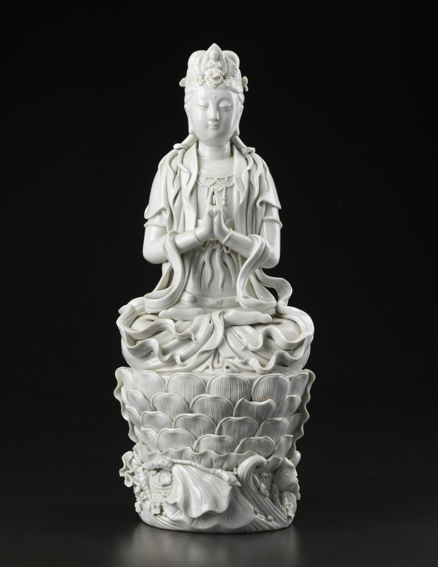 Arte Cinese Group of eight Blanc de Chine porcelain figures China, 19th-20th century . - Bild 11 aus 11