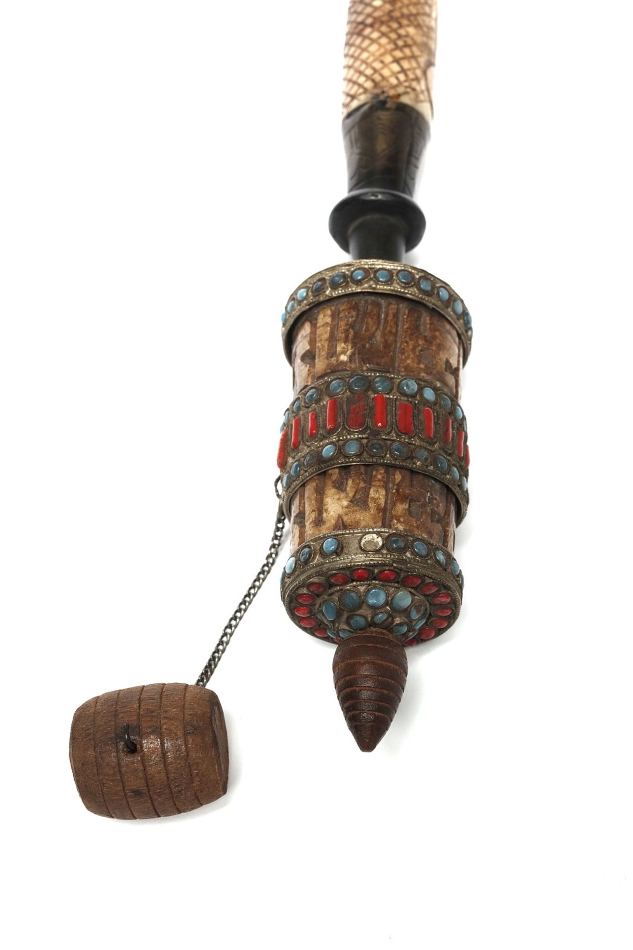 Arte Himalayana A prayer wheel Nepal, 20th century . - Bild 2 aus 3