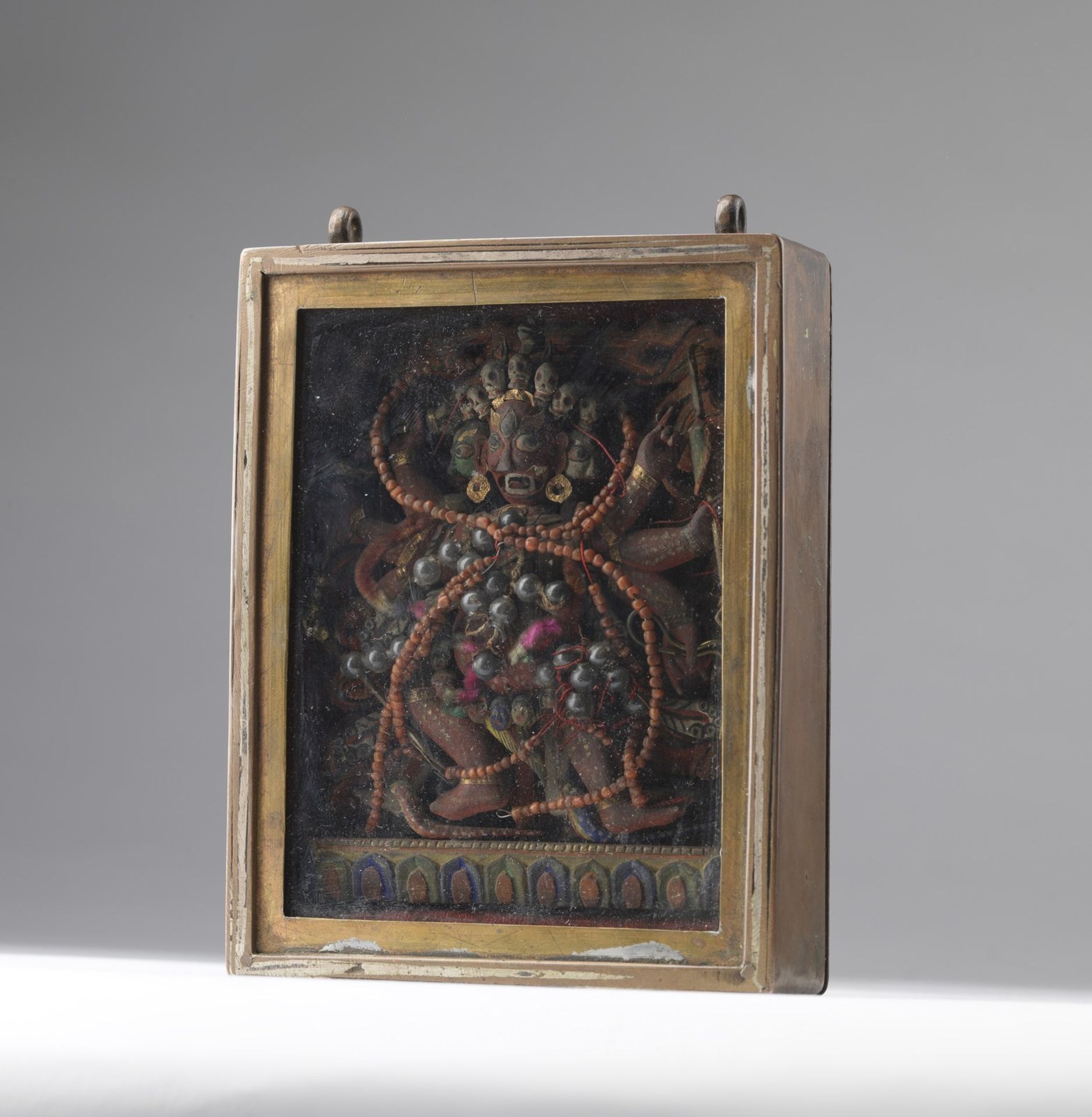 Arte Himalayana A gau reliquary with Hayagriva Mongolia, second half 19th century . - Image 4 of 4