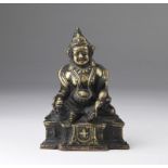 Arte Himalayana A bronze figure of Jambhala Tibet, 19th century.