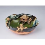 ARTE GIAPPONESE A glazed Sumida ware bowlJapan, taisho, 20th century.