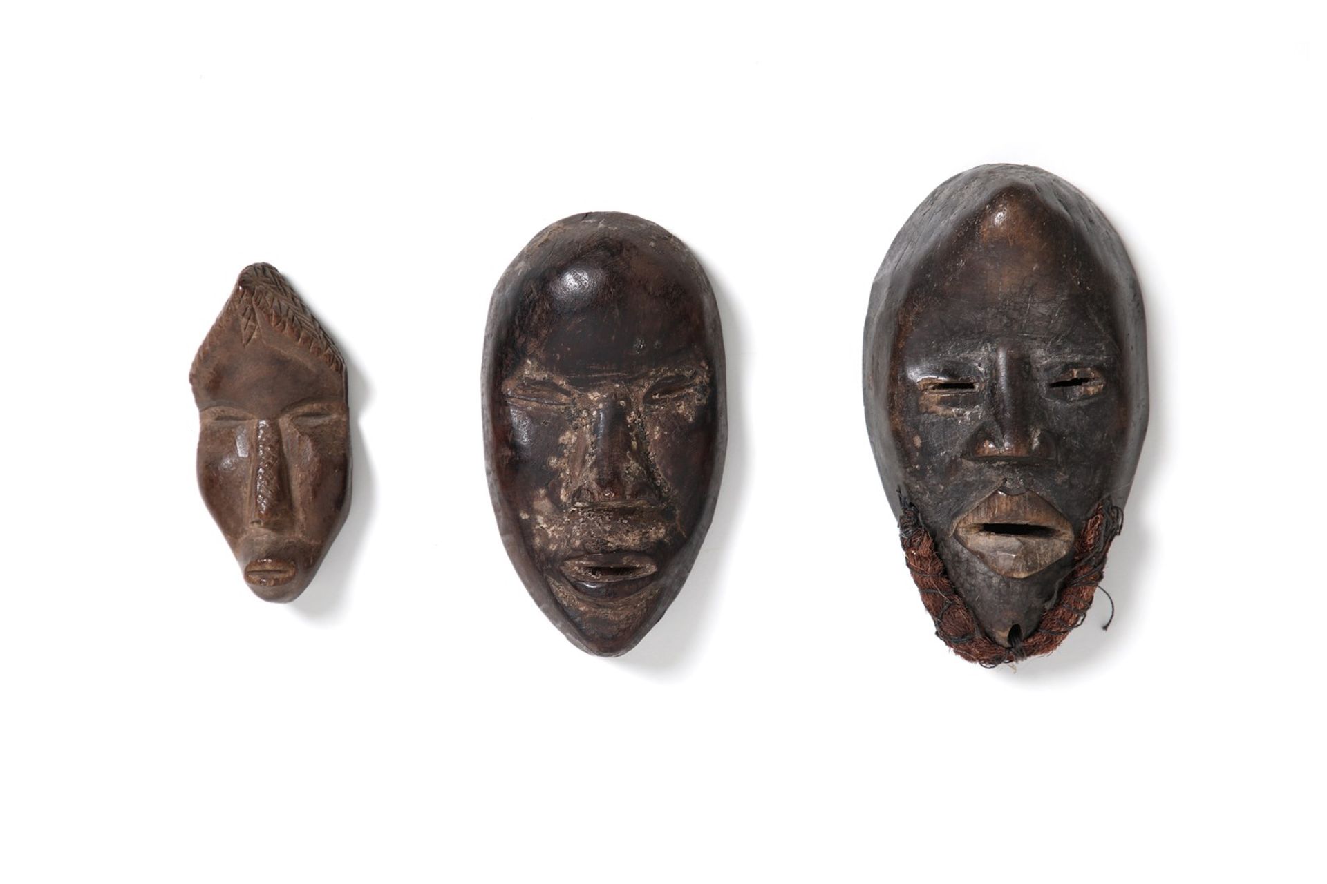 Arte africana Three passport masks, DanIvory Coast.