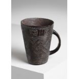 Arte africana A wooden mug, Kuba (?) Dem. Rep. Congo .