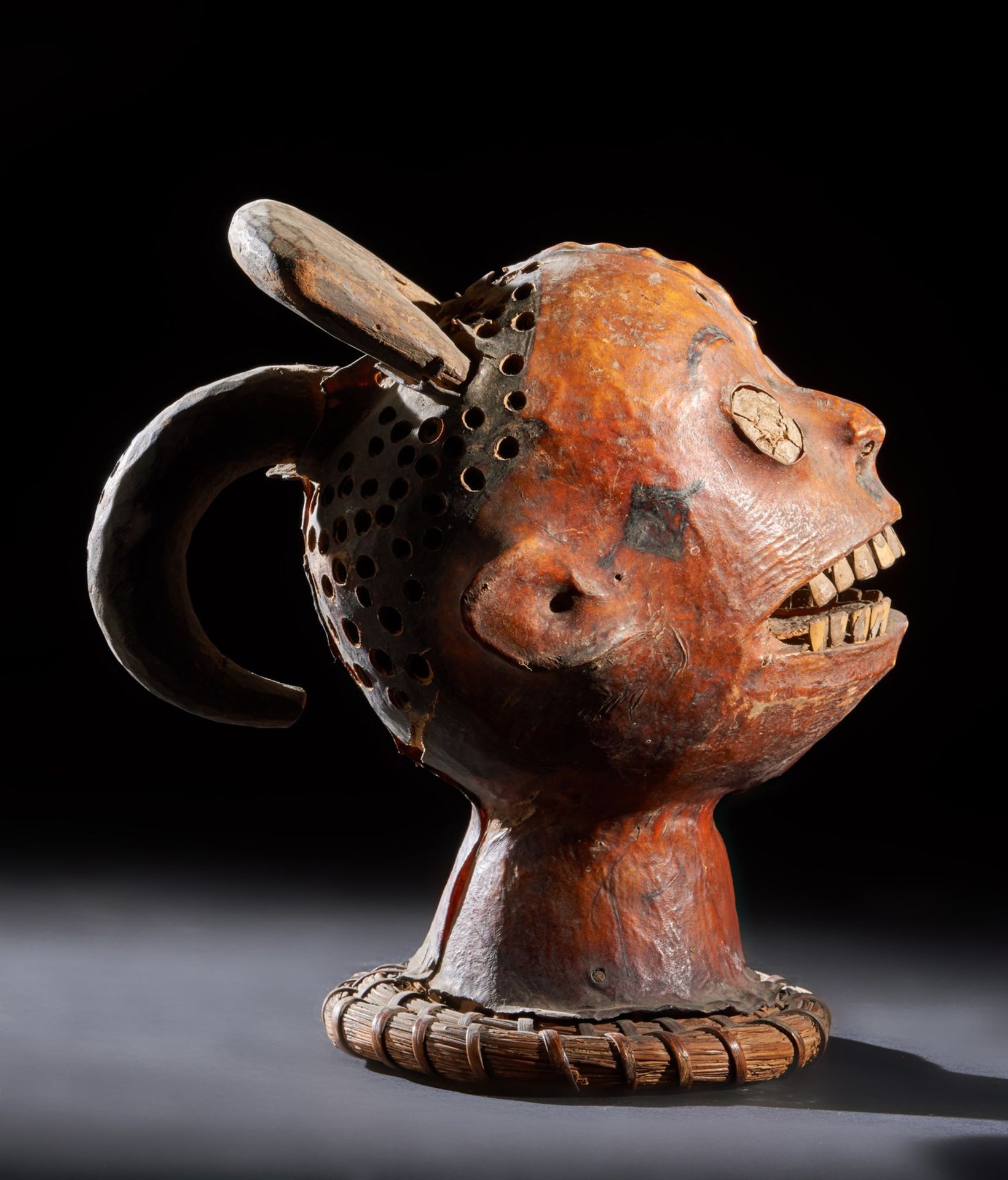 Arte africana Head crest, EjaghamNigeria. - Image 3 of 6