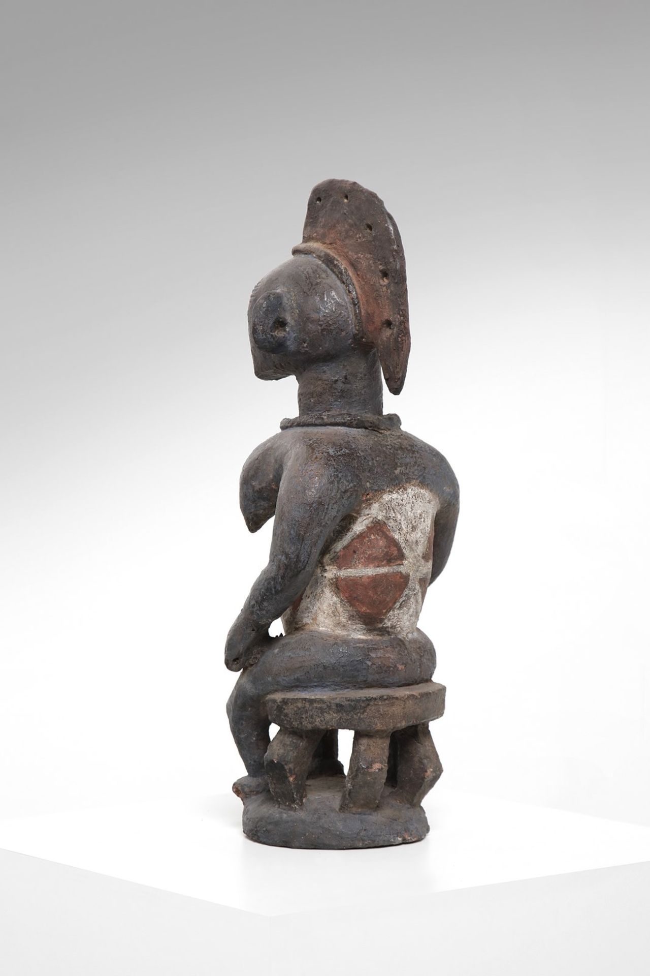 Arte africana Female earthenware figure, Igala (?)Nigeria. - Image 2 of 3