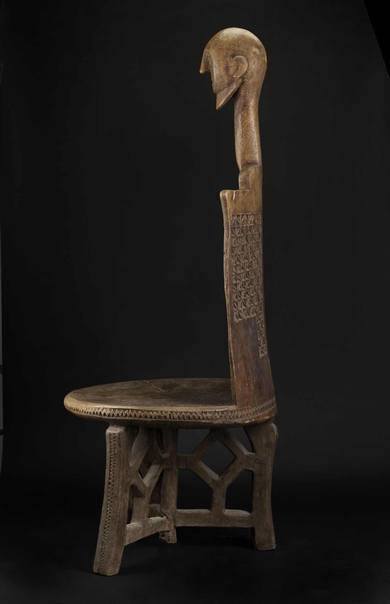 Arte africana Throne, Luguru or NyamweziTanzania. - Image 3 of 6