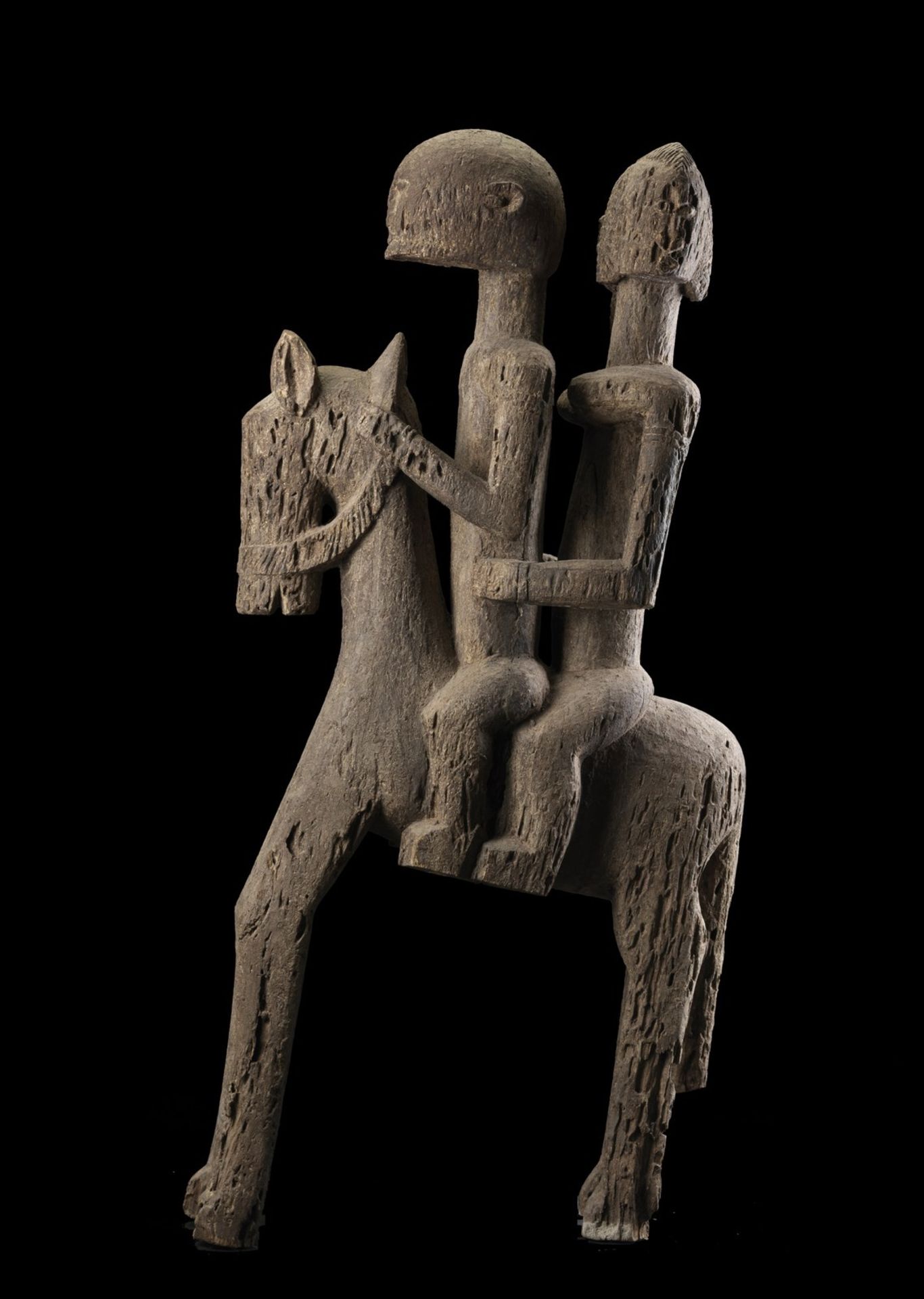 Arte africana Two riders on horseback, DogonMali. - Image 2 of 5