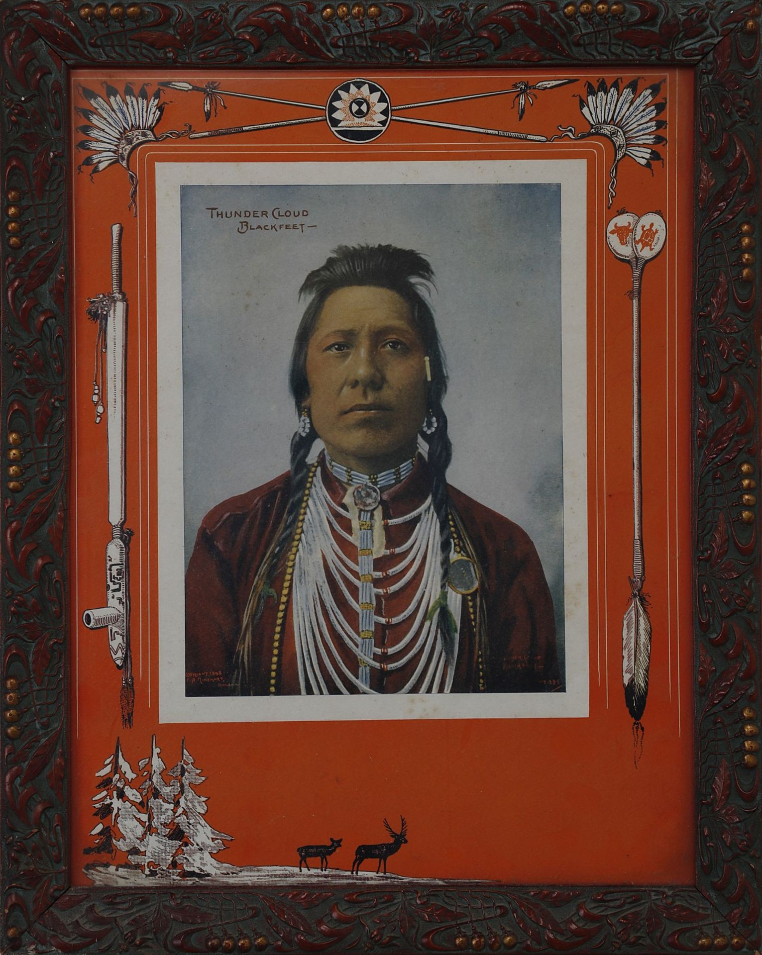 Wunderkammer Series of portraits of Indian chiefsUSA, 19th century. - Image 5 of 7