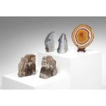 Naturalia Two pairs of hard stone bookendsItaly.