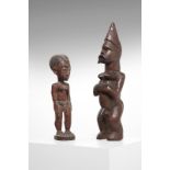 Arte africana Two African statuettesIvory Coast and Congo.