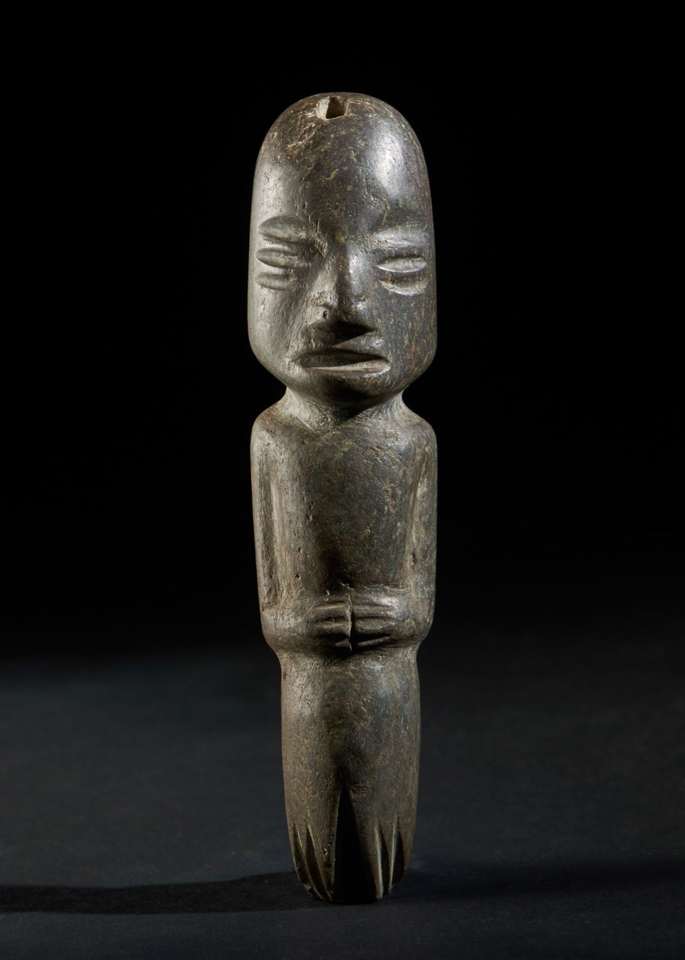 Arte delle Americhe Stone figure, Maya (?)Guatemala.
