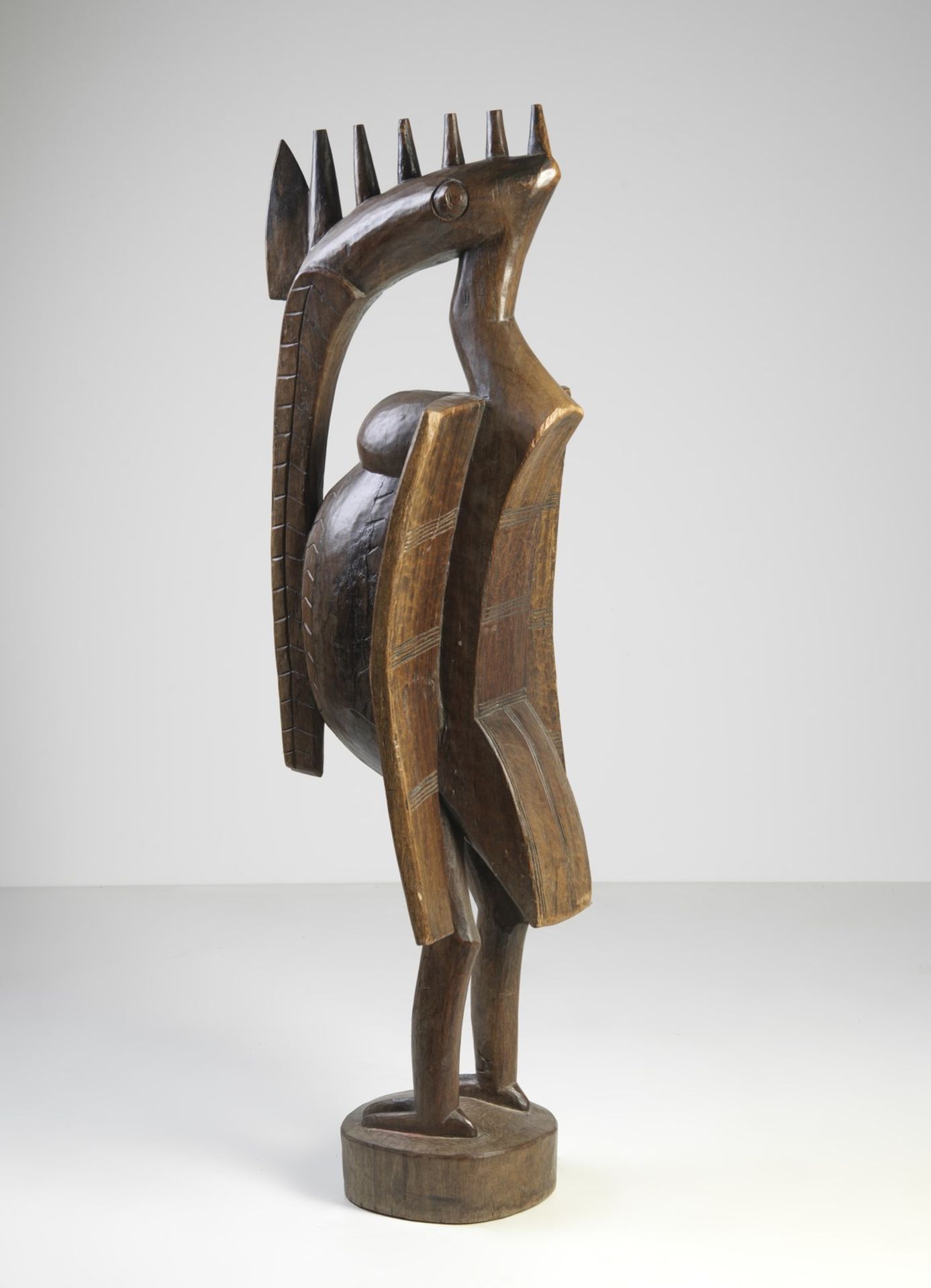 Arte africana A monumental Sejan hornbill sculpture, SenufoMali. - Image 4 of 4