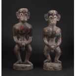 Wunderkammer A pair of anthropomorphic monkeysTibet, 19th century.