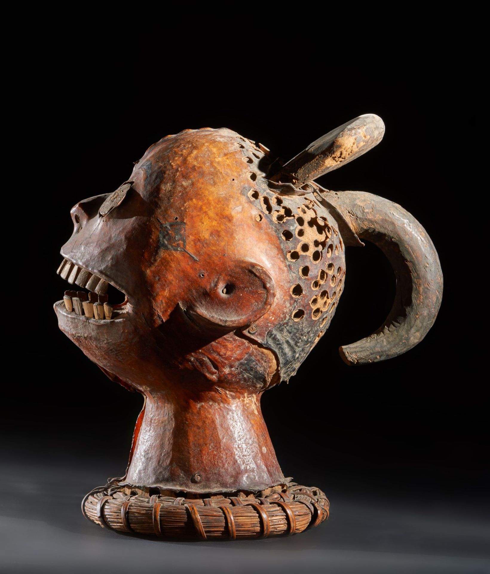 Arte africana Head crest, EjaghamNigeria. - Image 4 of 6