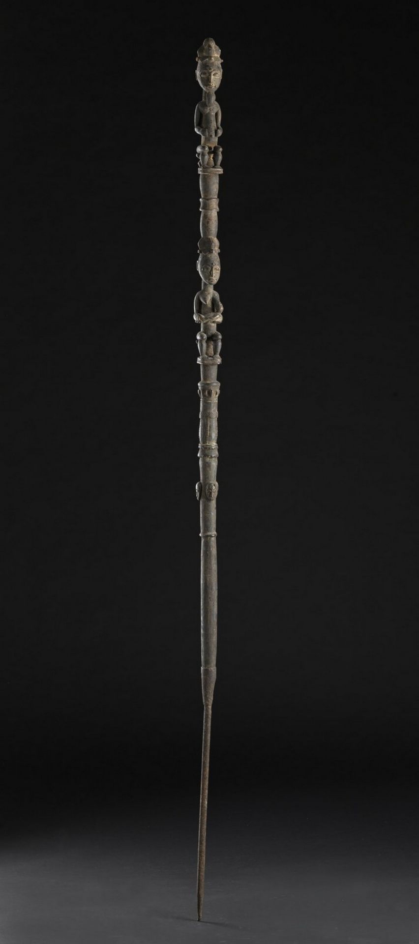 Arte africana Ceremonial staff (kpoman), BauleIvory Coast.