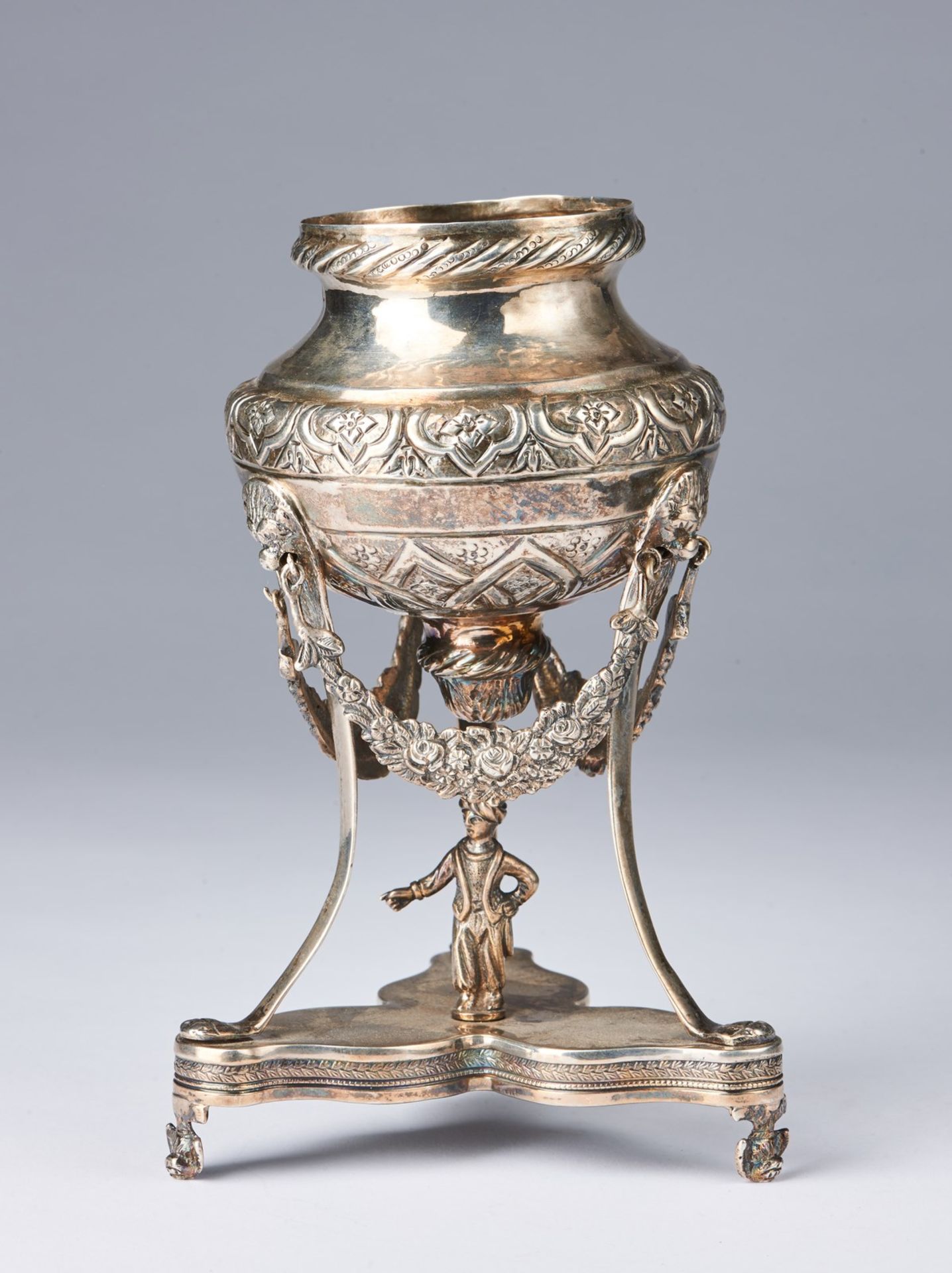 Wunderkammer A silver vessel decorated with Neoclassical motifs Possibly Italy, 18th century .