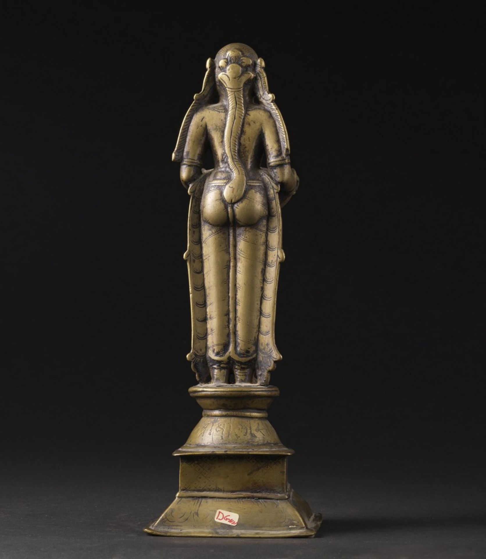 Arte Indiana A bronze oil lamp India, 19th century . - Image 4 of 5