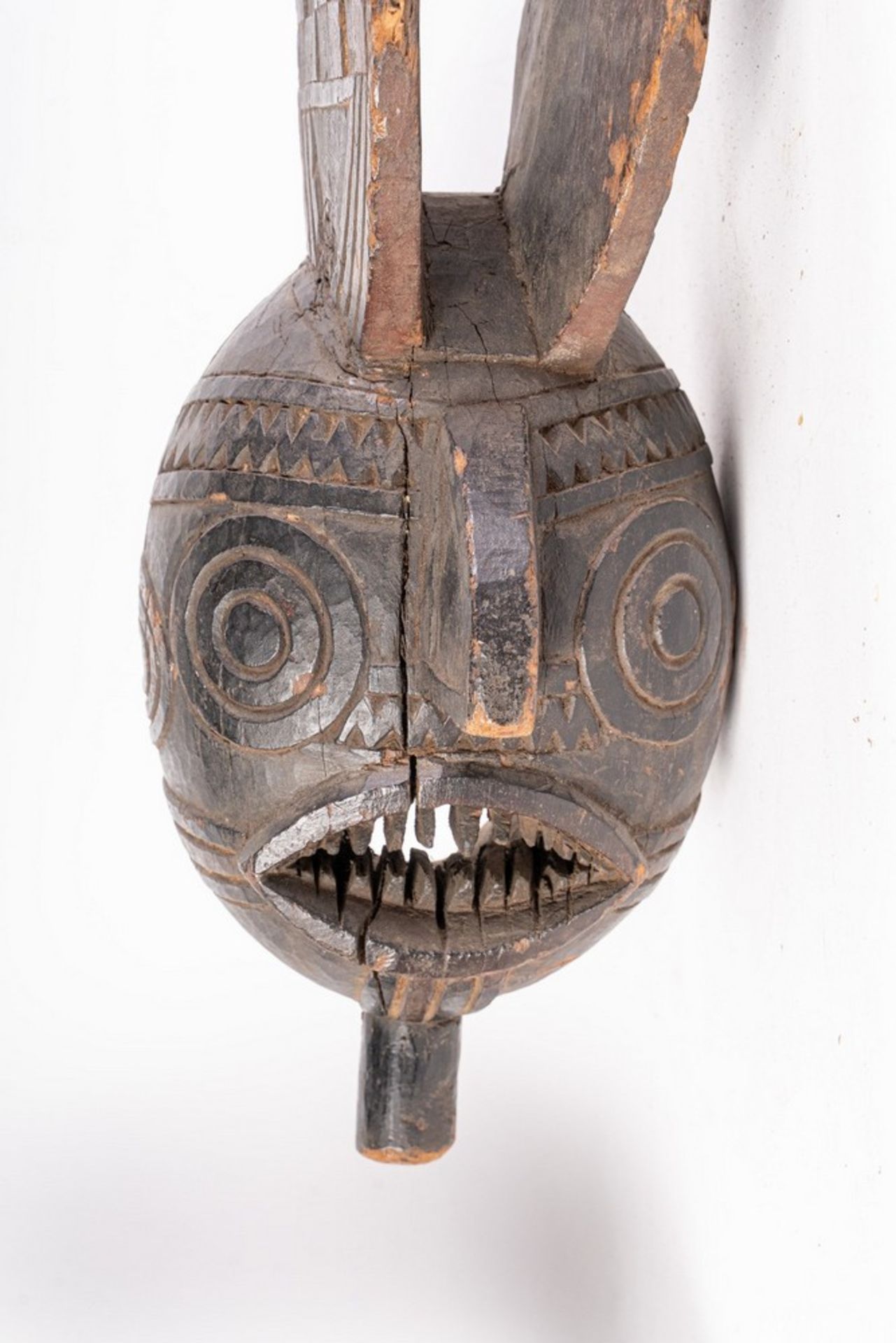 Arte africana A double crested mask, WiniamaBurkina Faso. - Image 2 of 7