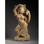 Arte Indiana A sandstone sculpture depicting a dancing DeviCentral India, Chandela dynasty, 11th ce