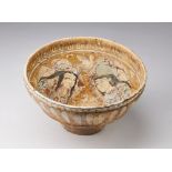 Arte Islamica A large Persian minai style pottery bowl