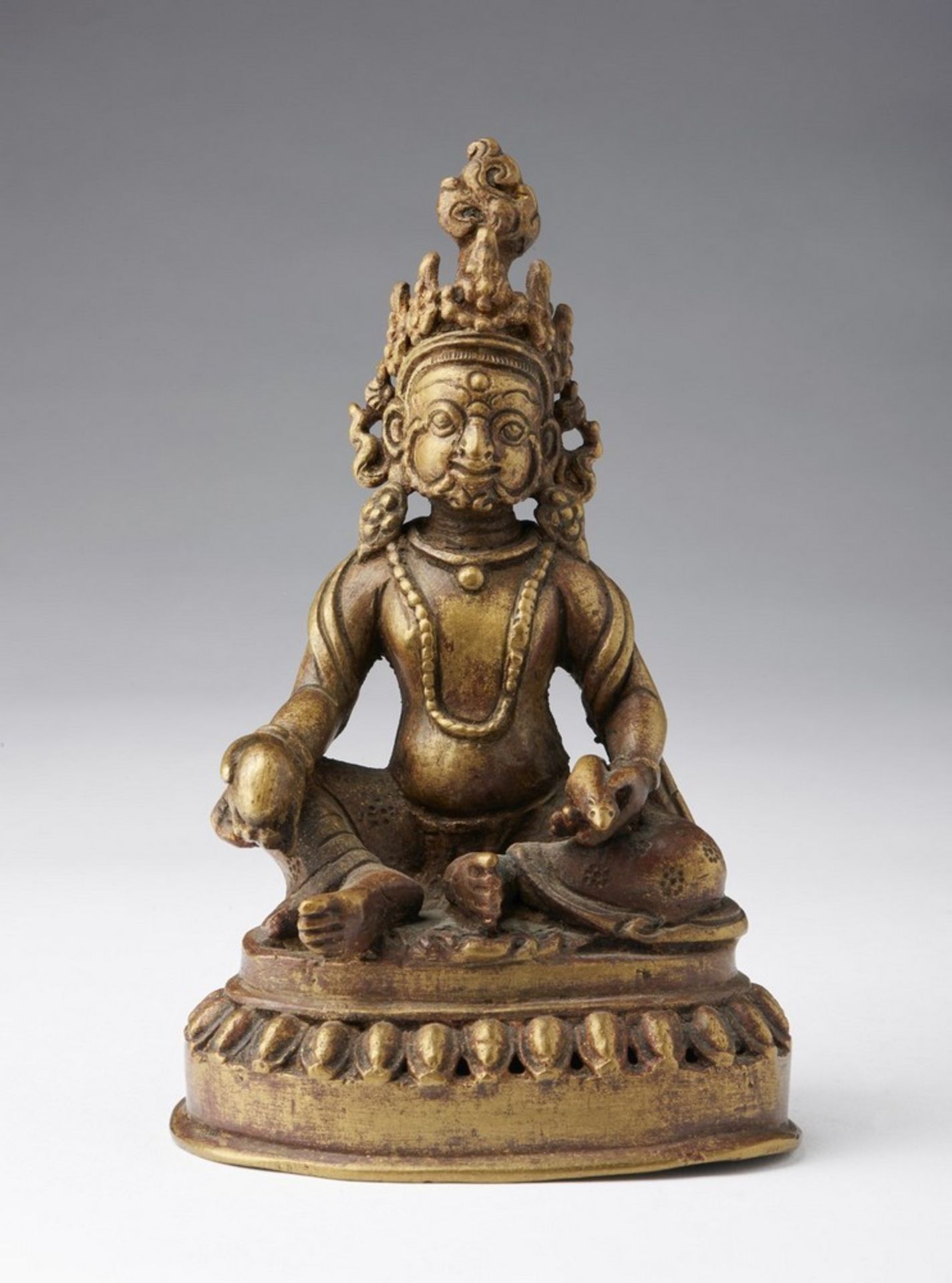 Arte Himalayana A bronze figure of Jambhala Nepal, 18th-19th century .